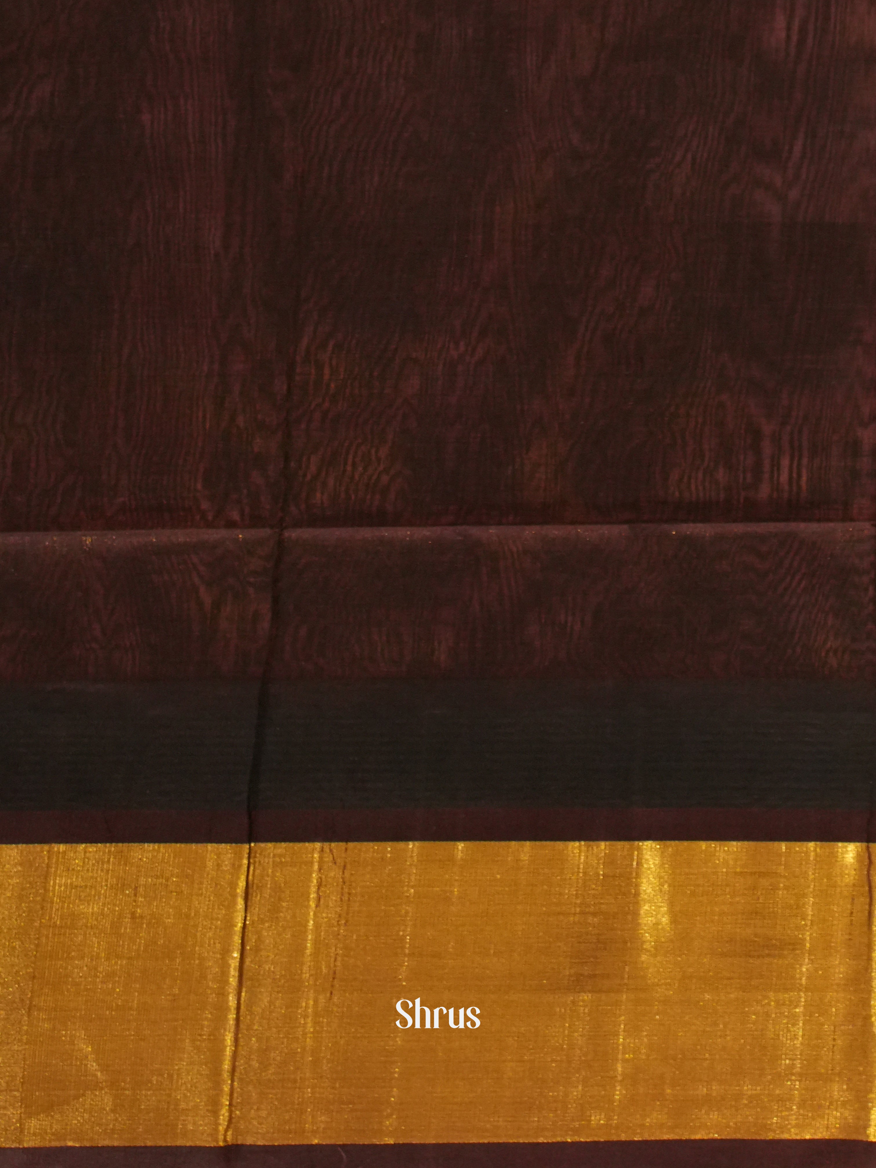 Pink & Brown- Silk Cotton Saree - Shop on ShrusEternity.com