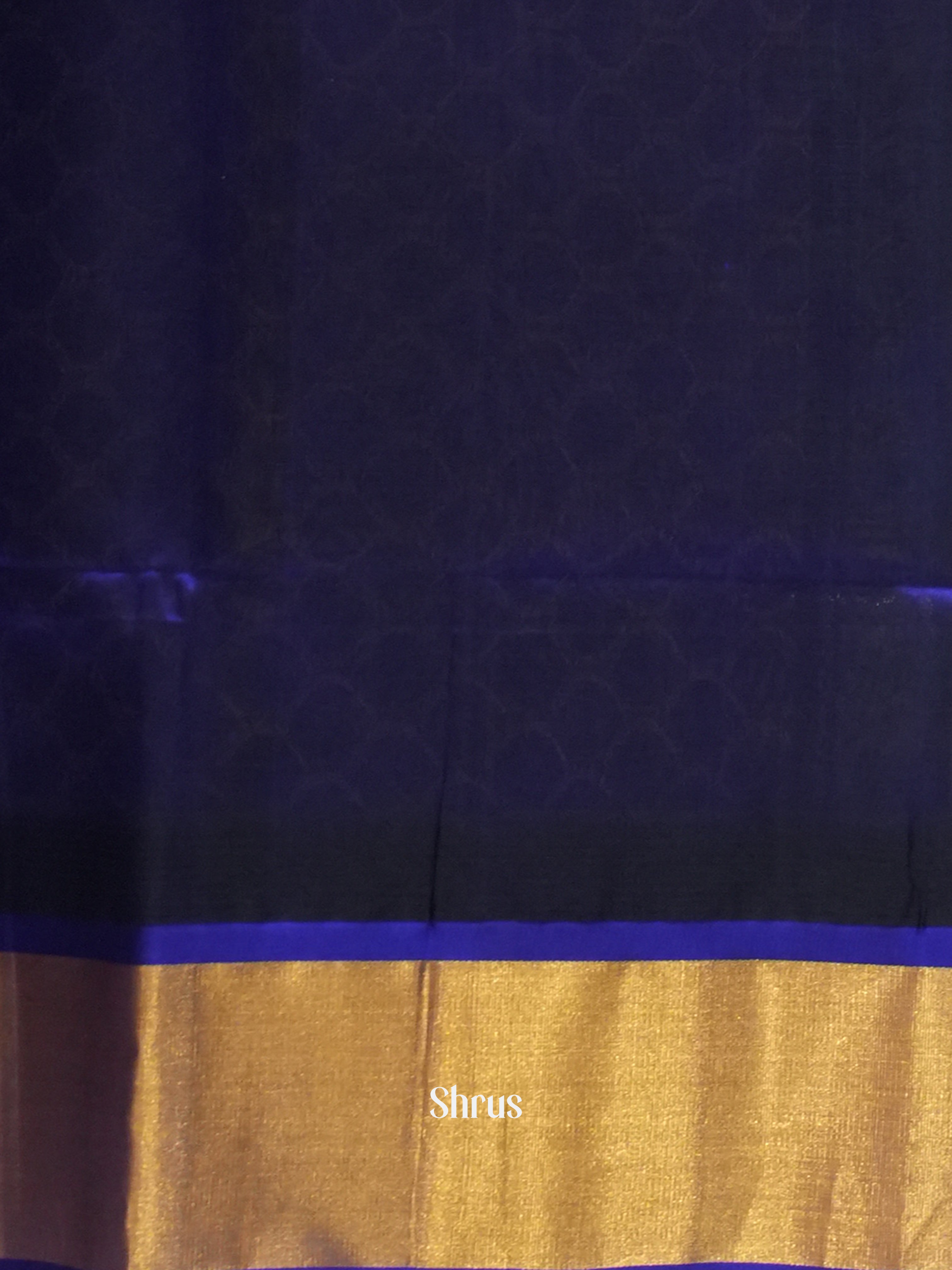 Green & Blue - Silk Cotton Saree - Shop on ShrusEternity.com