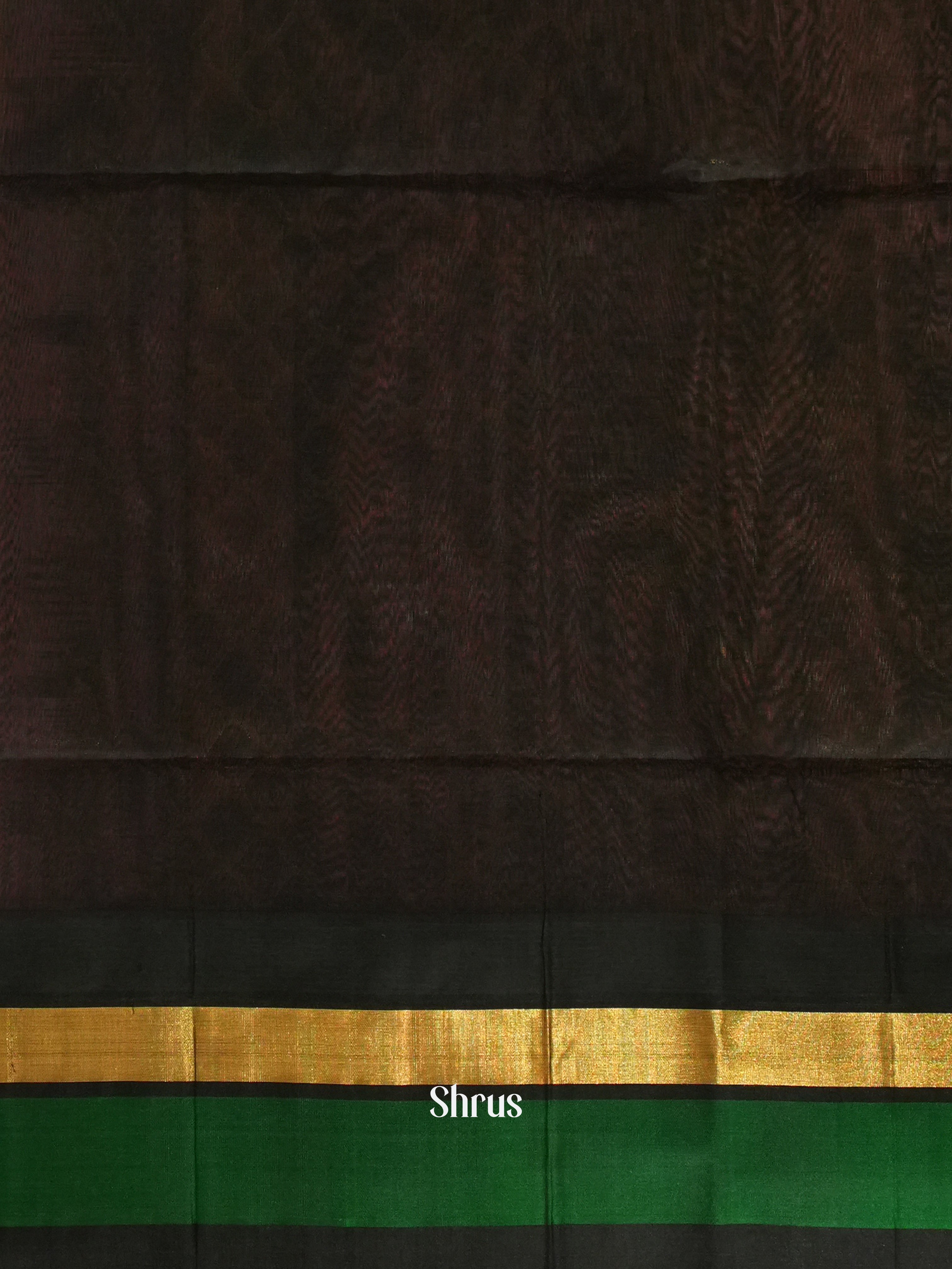 Pink & Black - Silk Cotton Saree - Shop on ShrusEternity.com