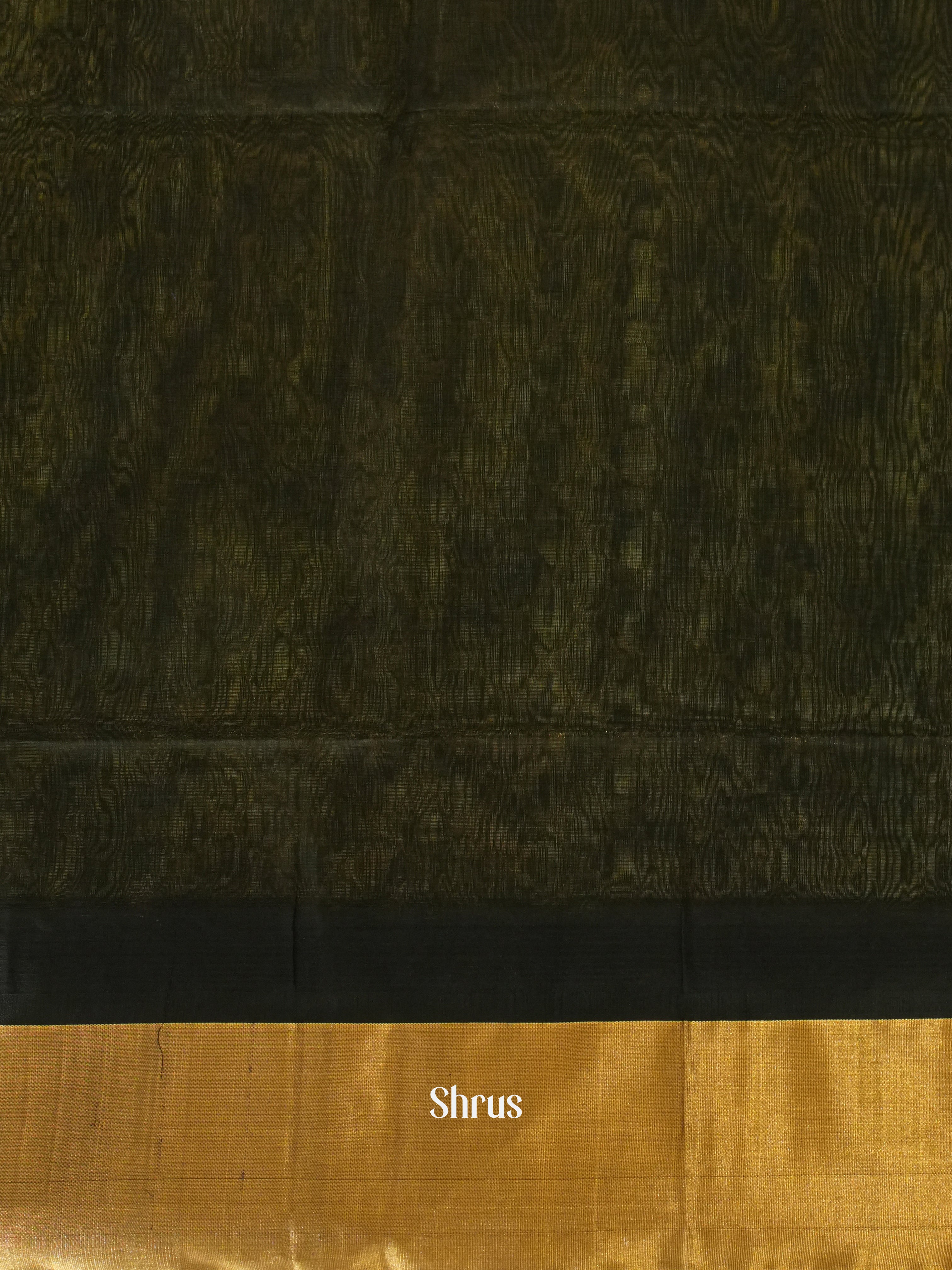 Yellow & Black - Silk Cotton Saree - Shop on ShrusEternity.com