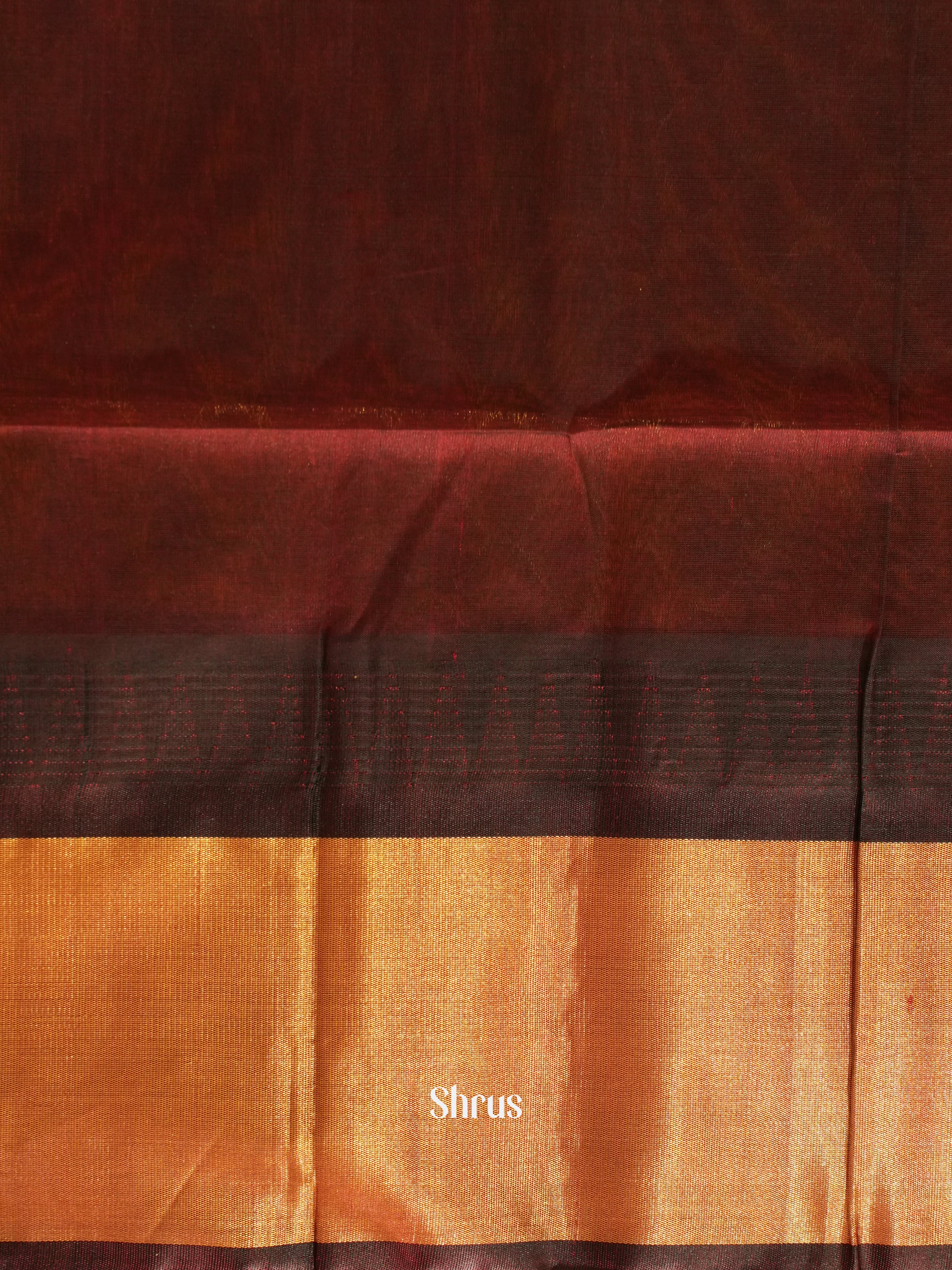 Yellow & Brown - Silk Cotton Saree - Shop on ShrusEternity.com