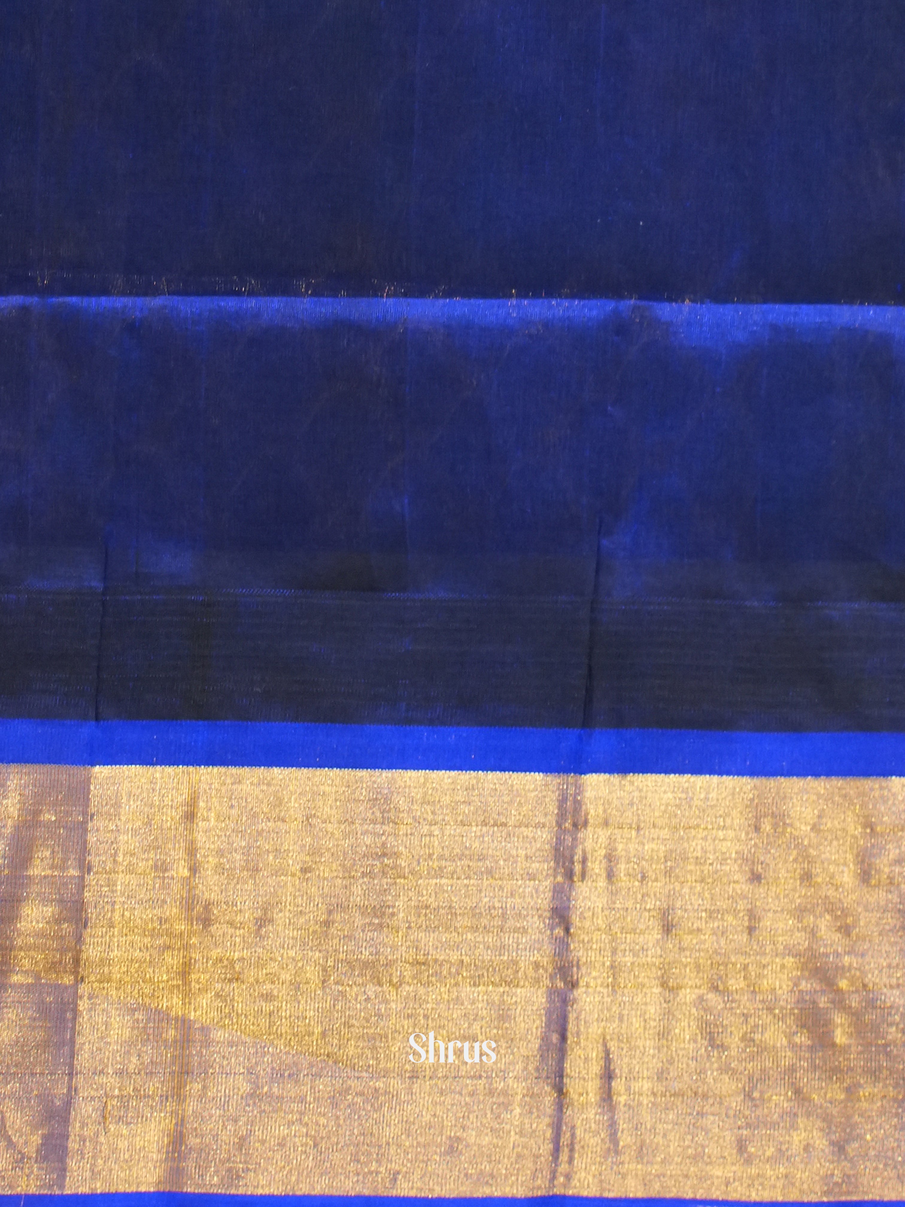 Teal & Blue - Silk Cotton Saree - Shop on ShrusEternity.com