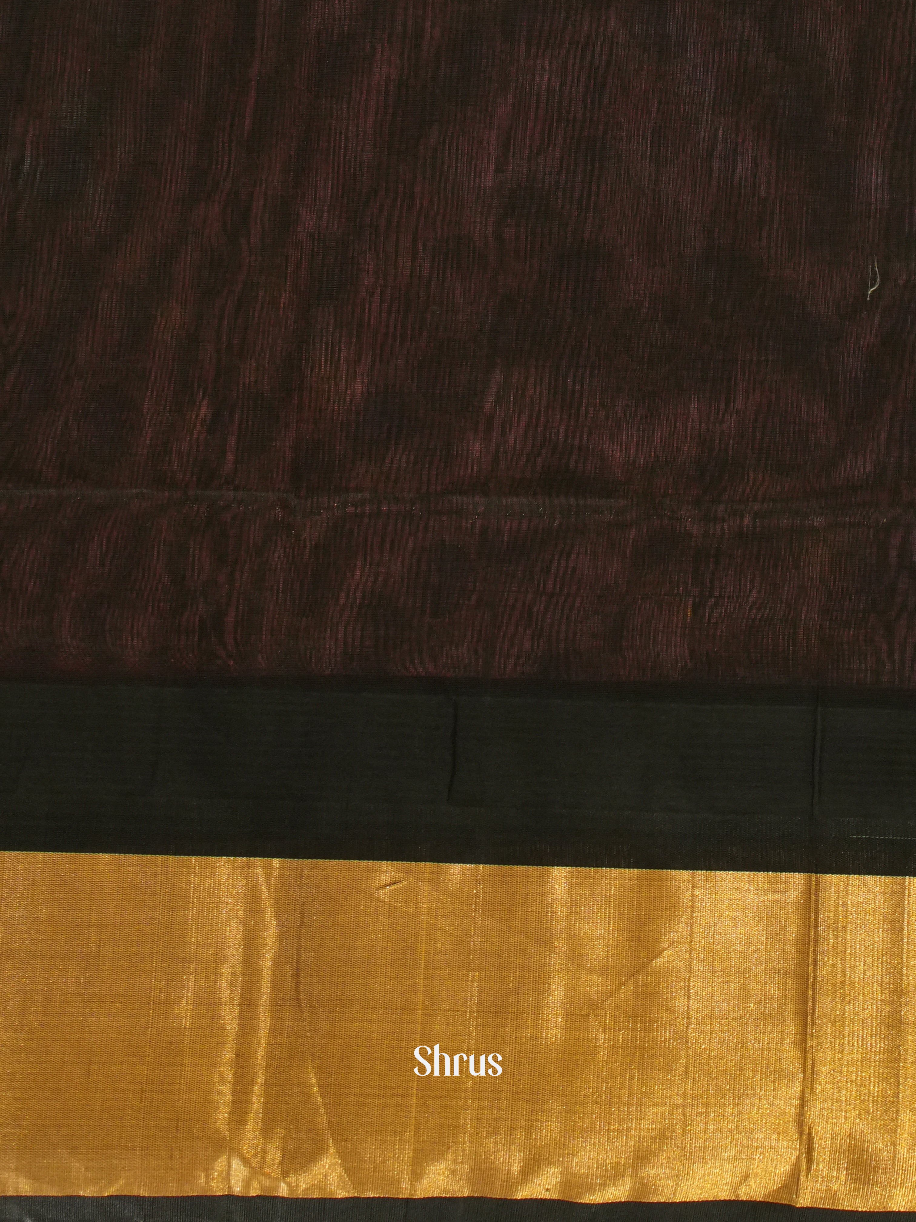 Pink & Black - Silk Cotton Saree - Shop on ShrusEternity.com