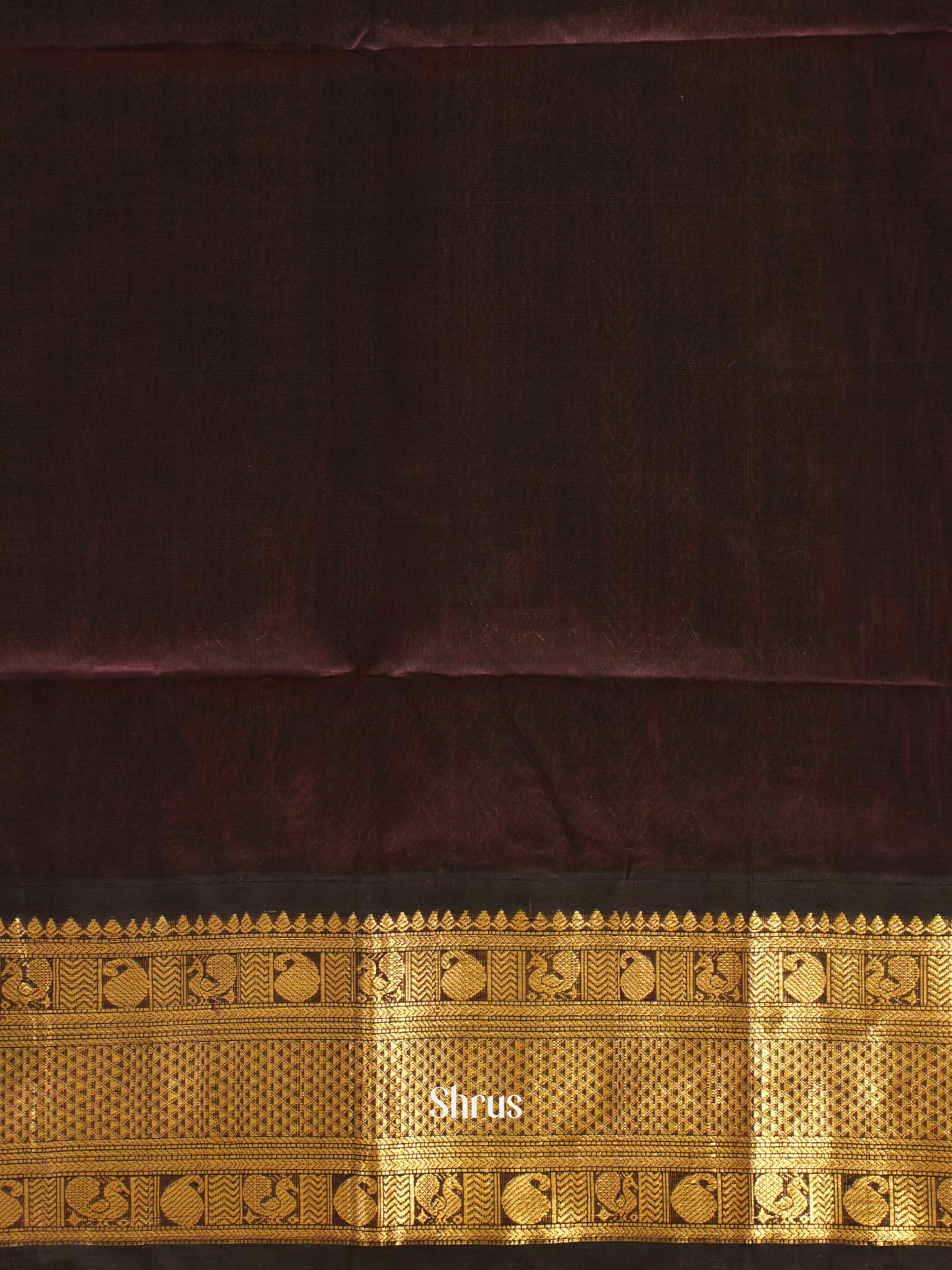 Pink & Purple - Silk Cotton Saree - Shop on ShrusEternity.com