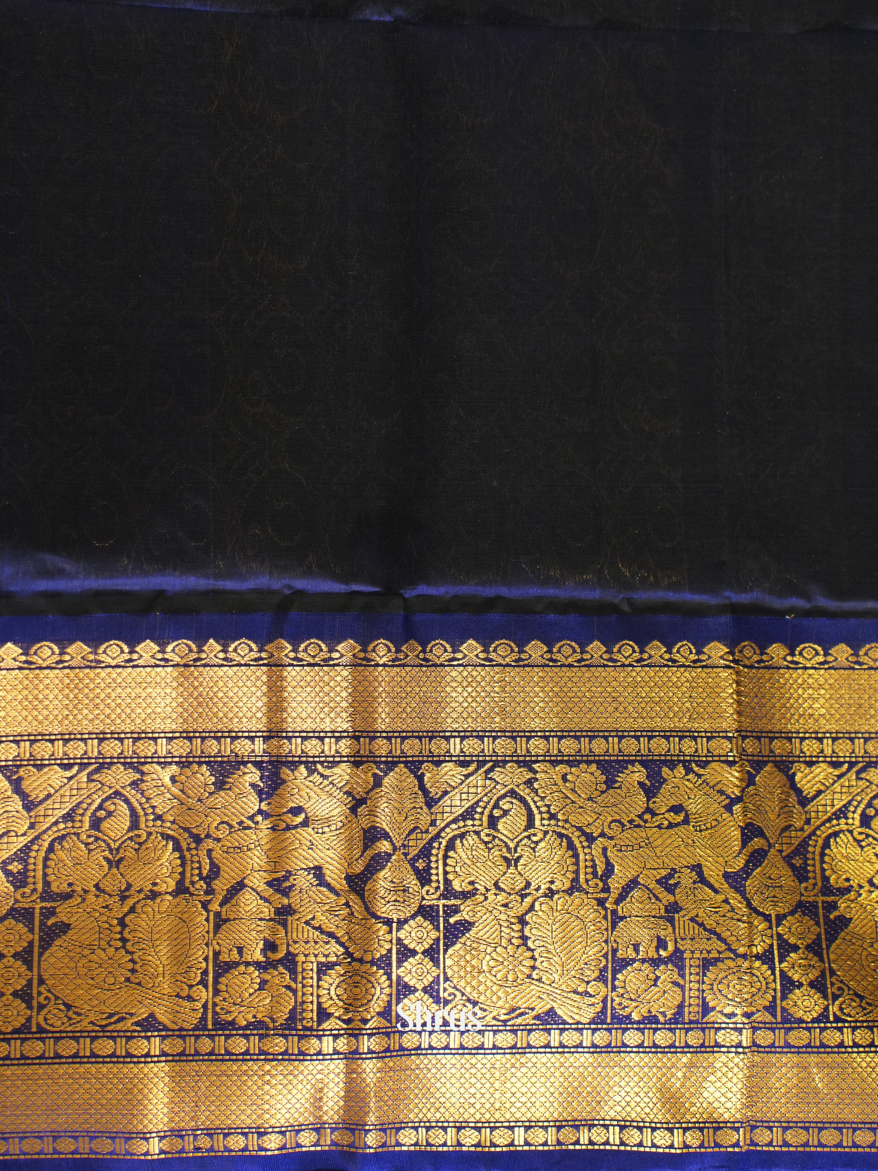 Green & Blue - Silk Cotton Saree - Shop on ShrusEternity.com