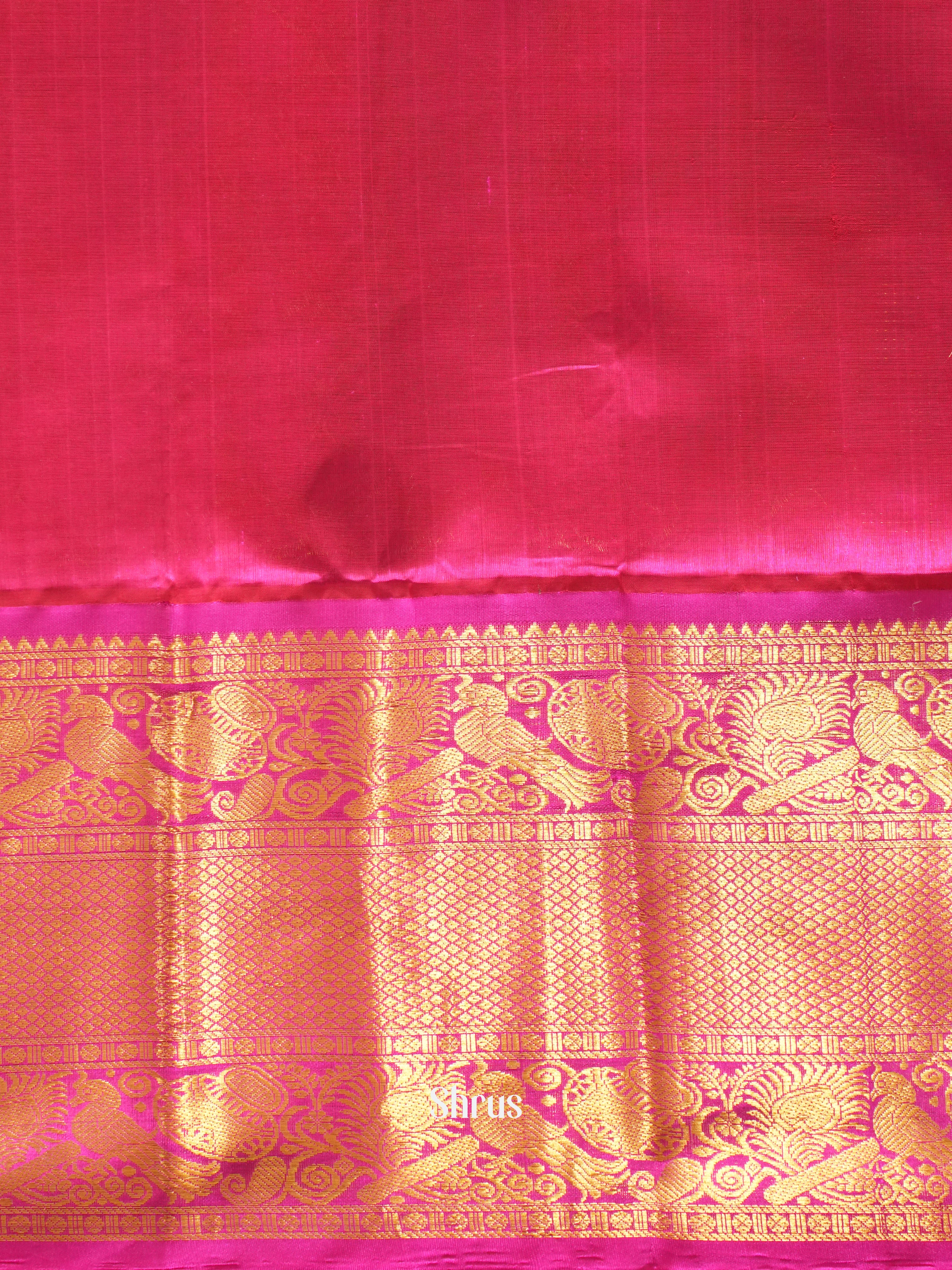 Ice Green & Pink - Silk Cotton Saree - Shop on ShrusEternity.com