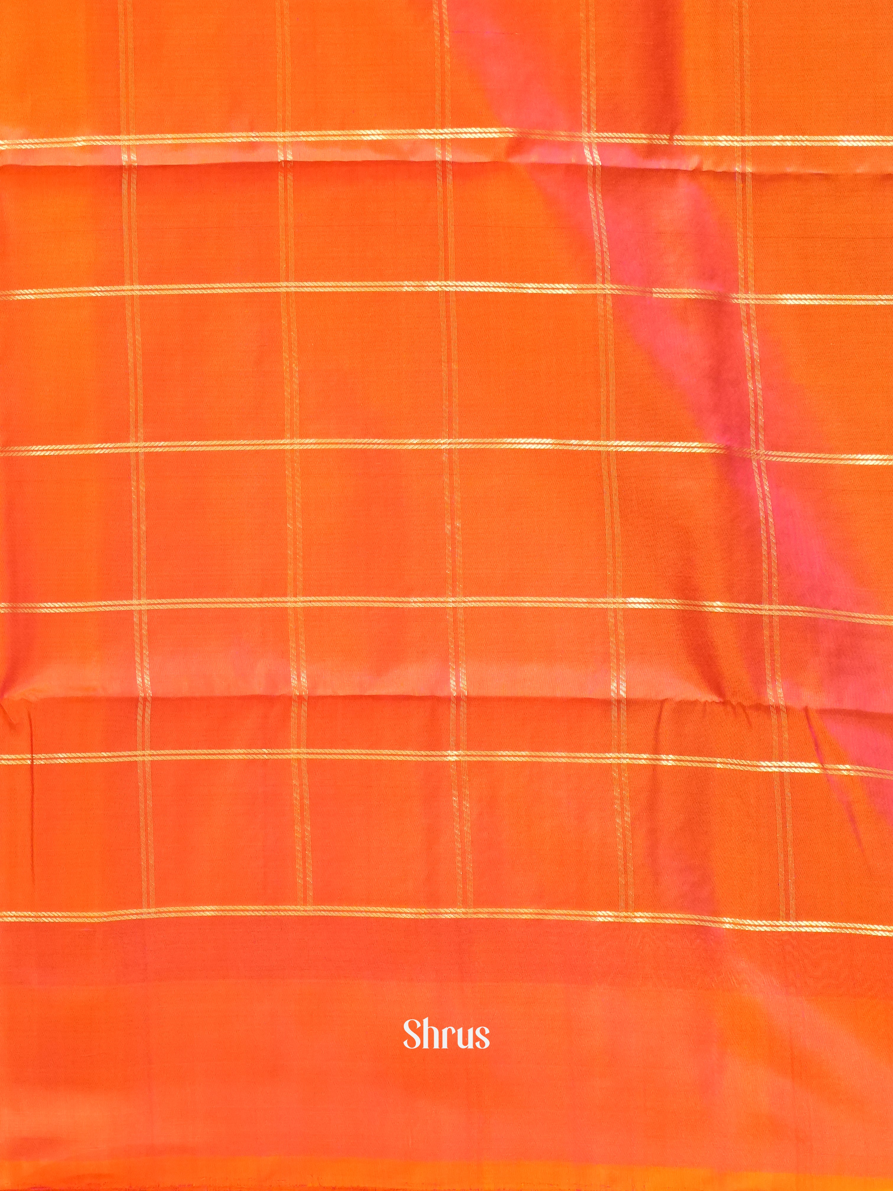 Yellow & Orangish Pink - soft Silk Saree - Shop on ShrusEternity.com