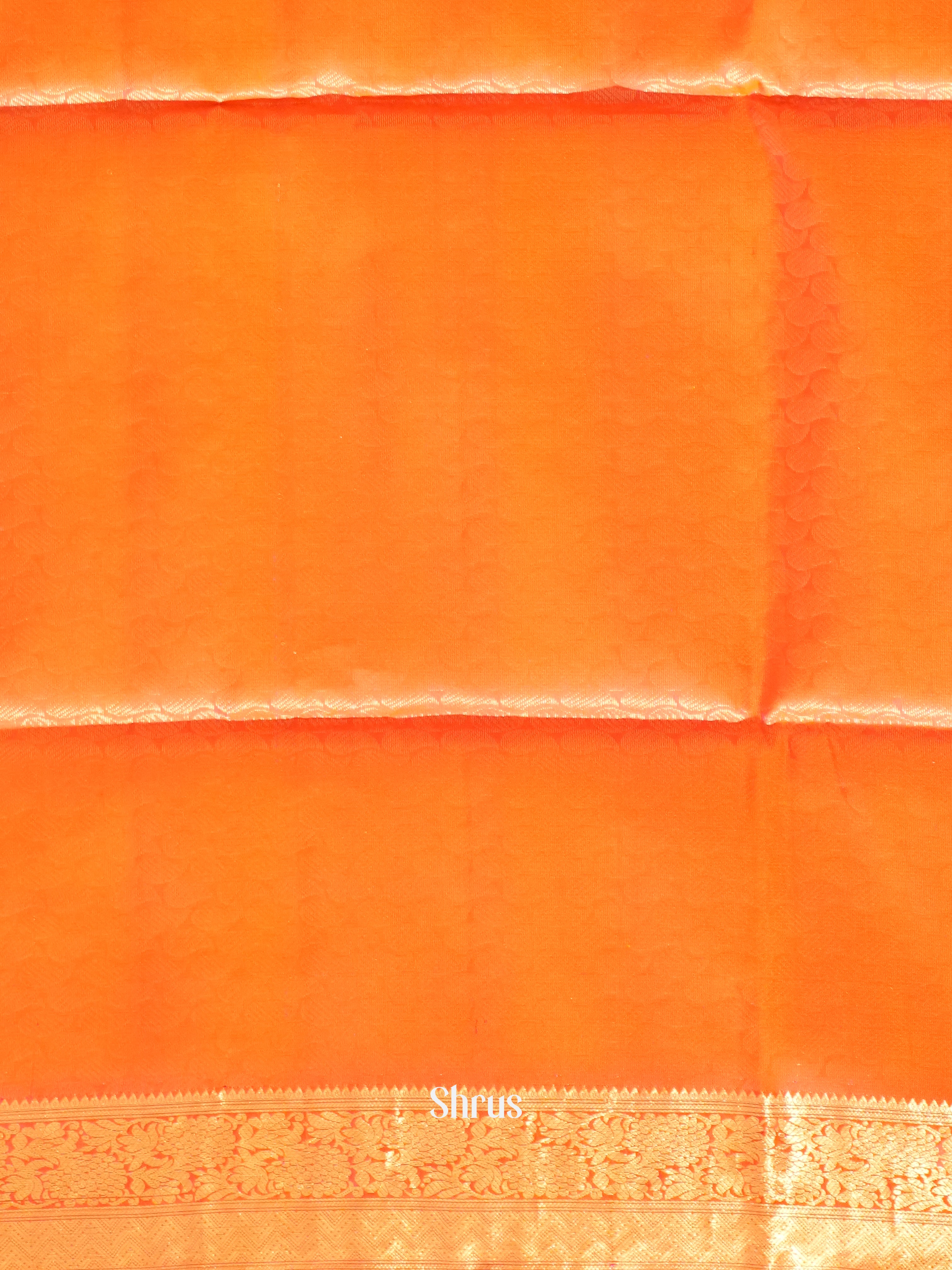 Yellow & Orange - soft Silk Saree - Shop on ShrusEternity.com
