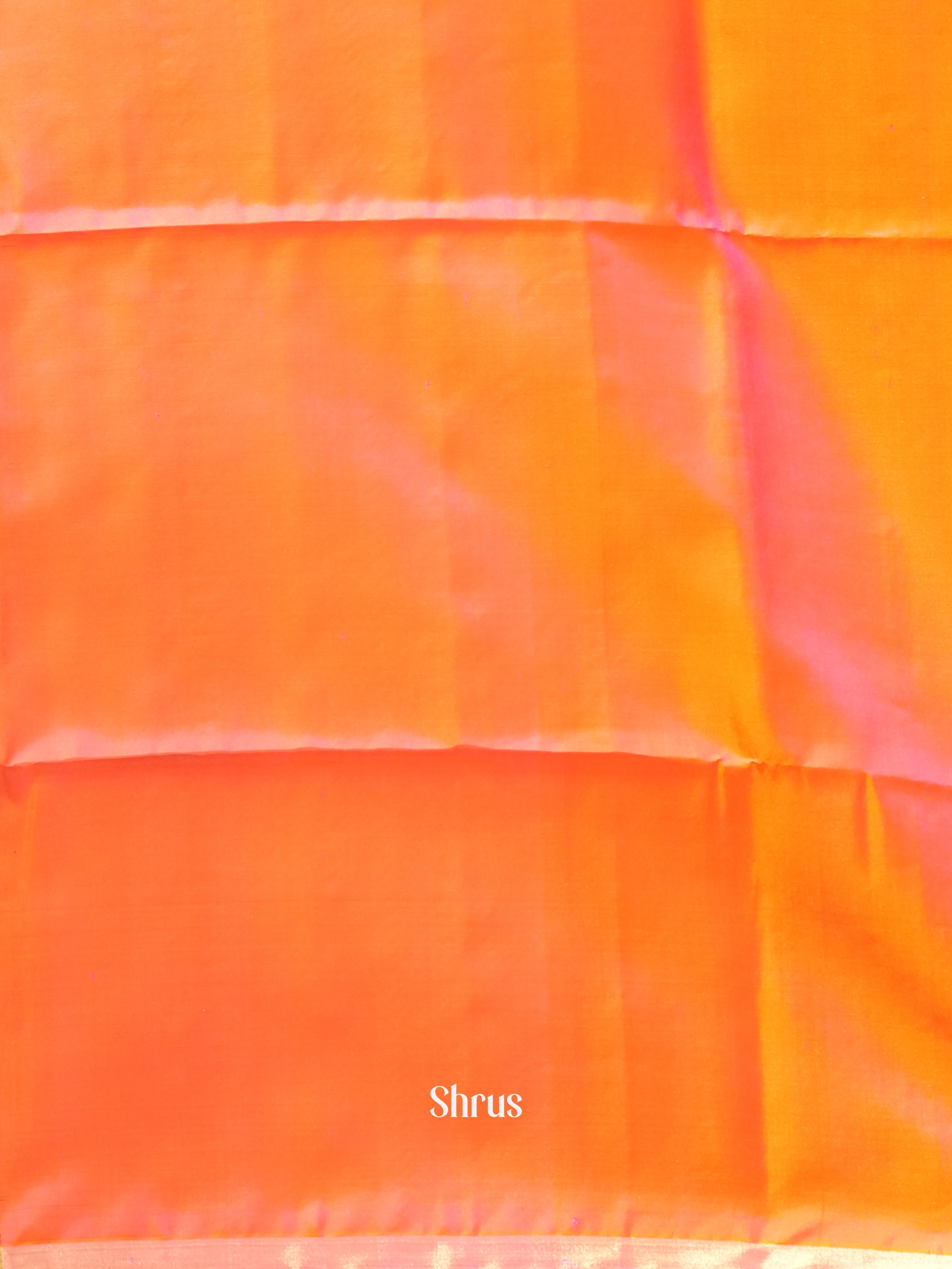 Black & Orangish Pink - Soft Silk Saree - Shop on ShrusEternity.com
