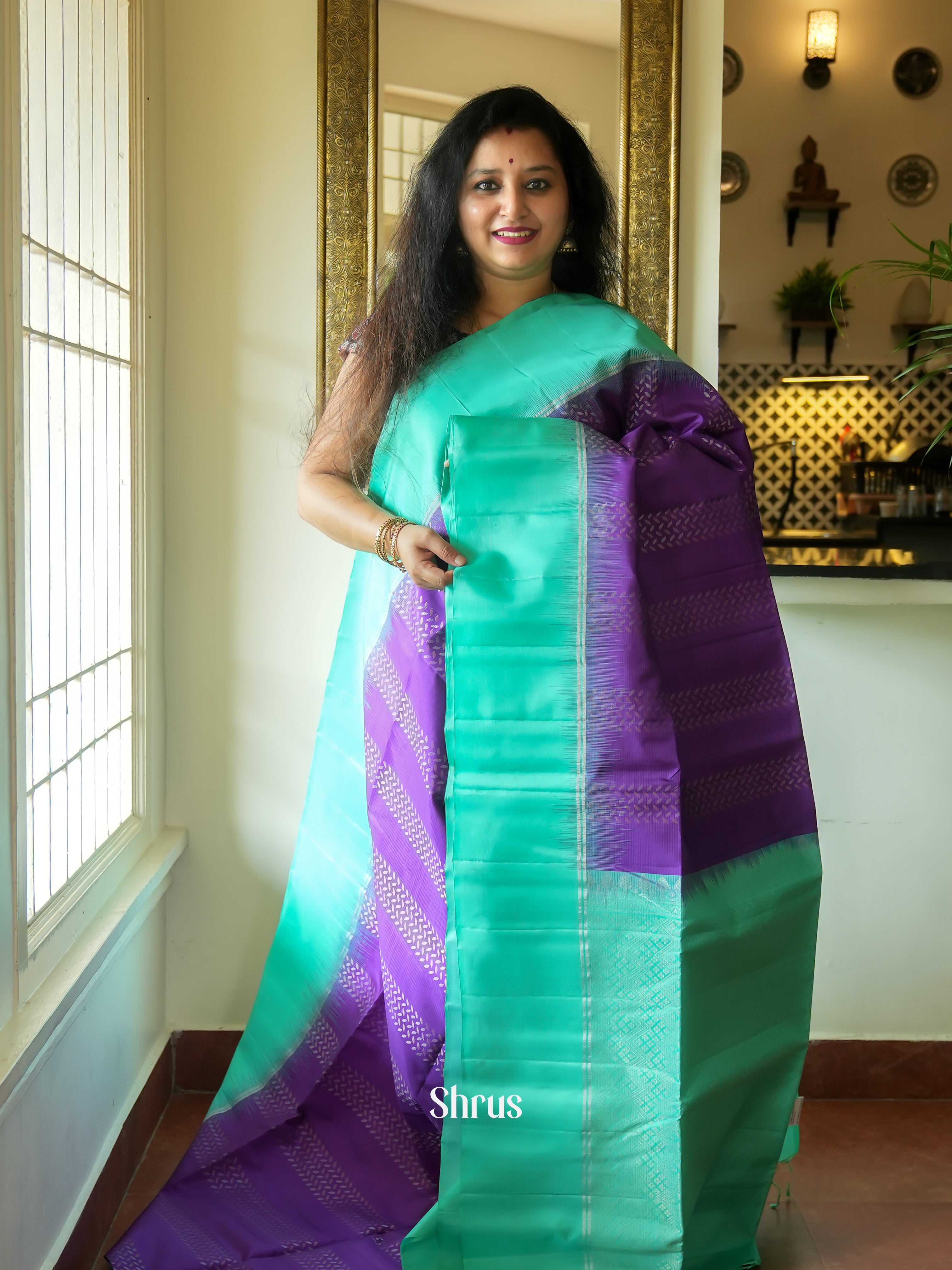 CES31285 - Soft Silk Saree - Shop on ShrusEternity.com