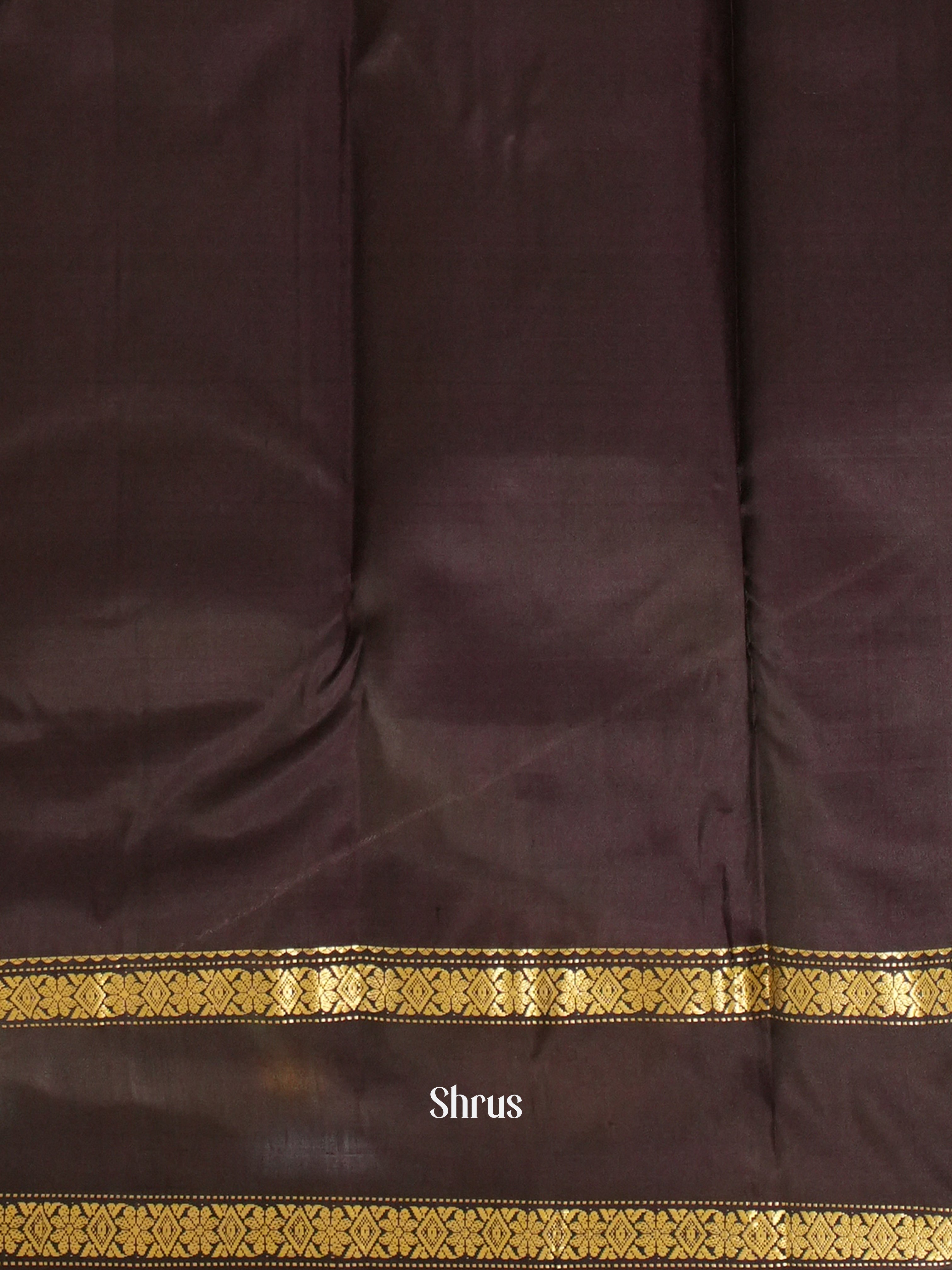 Peachish Pink & Brown- Soft Silk Saree - Shop on ShrusEternity.com