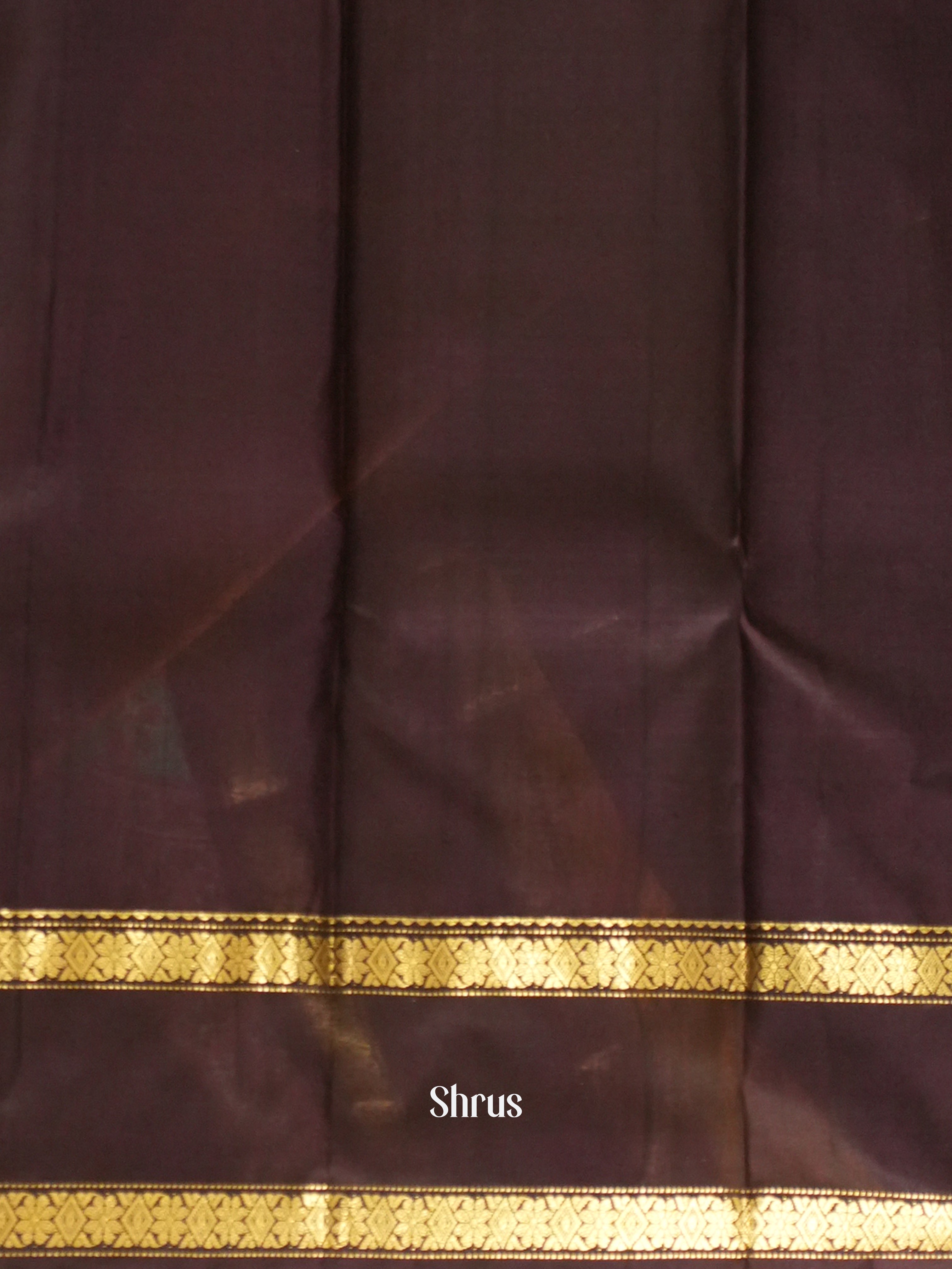 Yellow & Brown - Soft Silk Saree - Shop on ShrusEternity.com