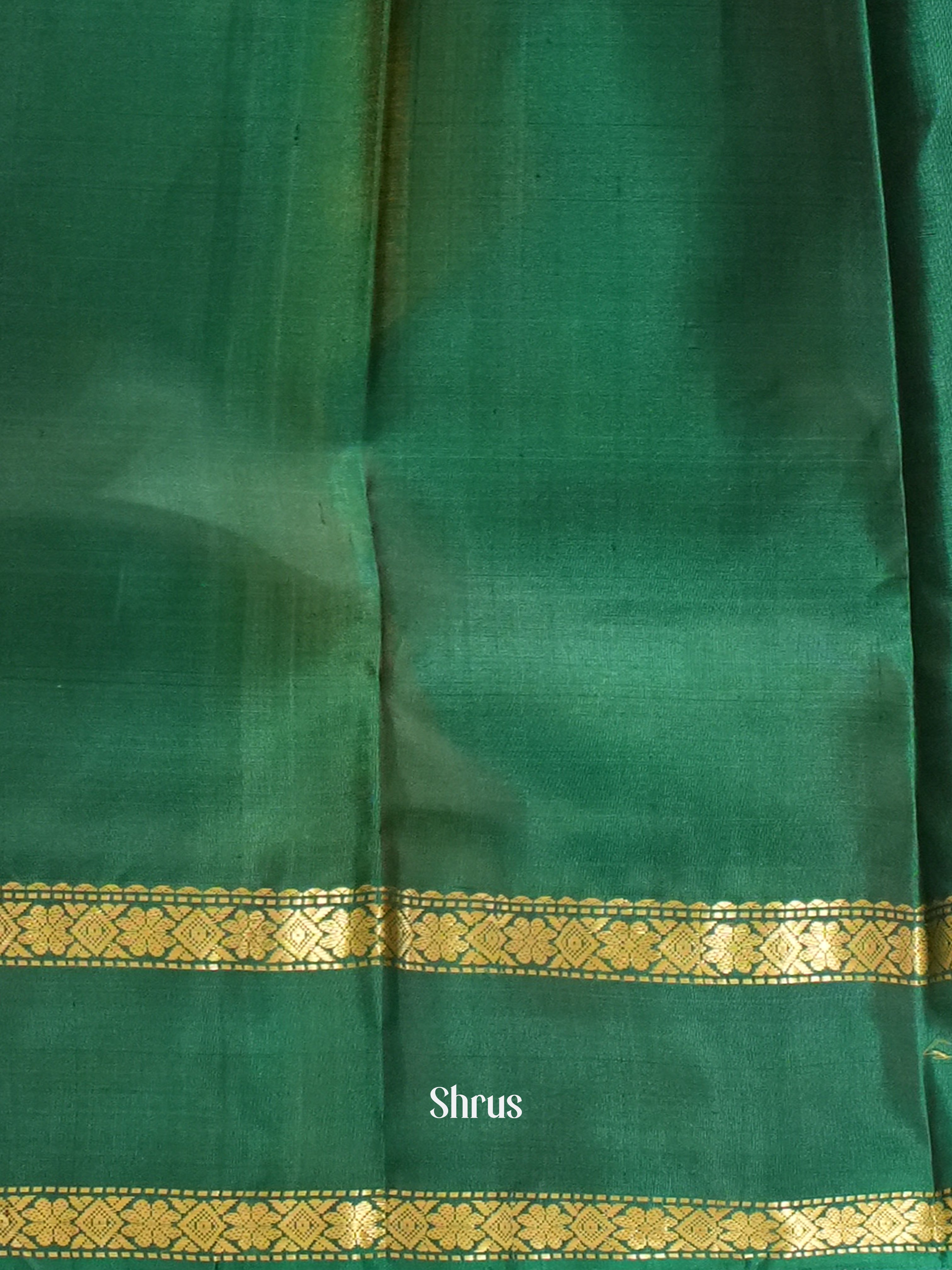 Yellow & Green - Soft Silk Saree - Shop on ShrusEternity.com
