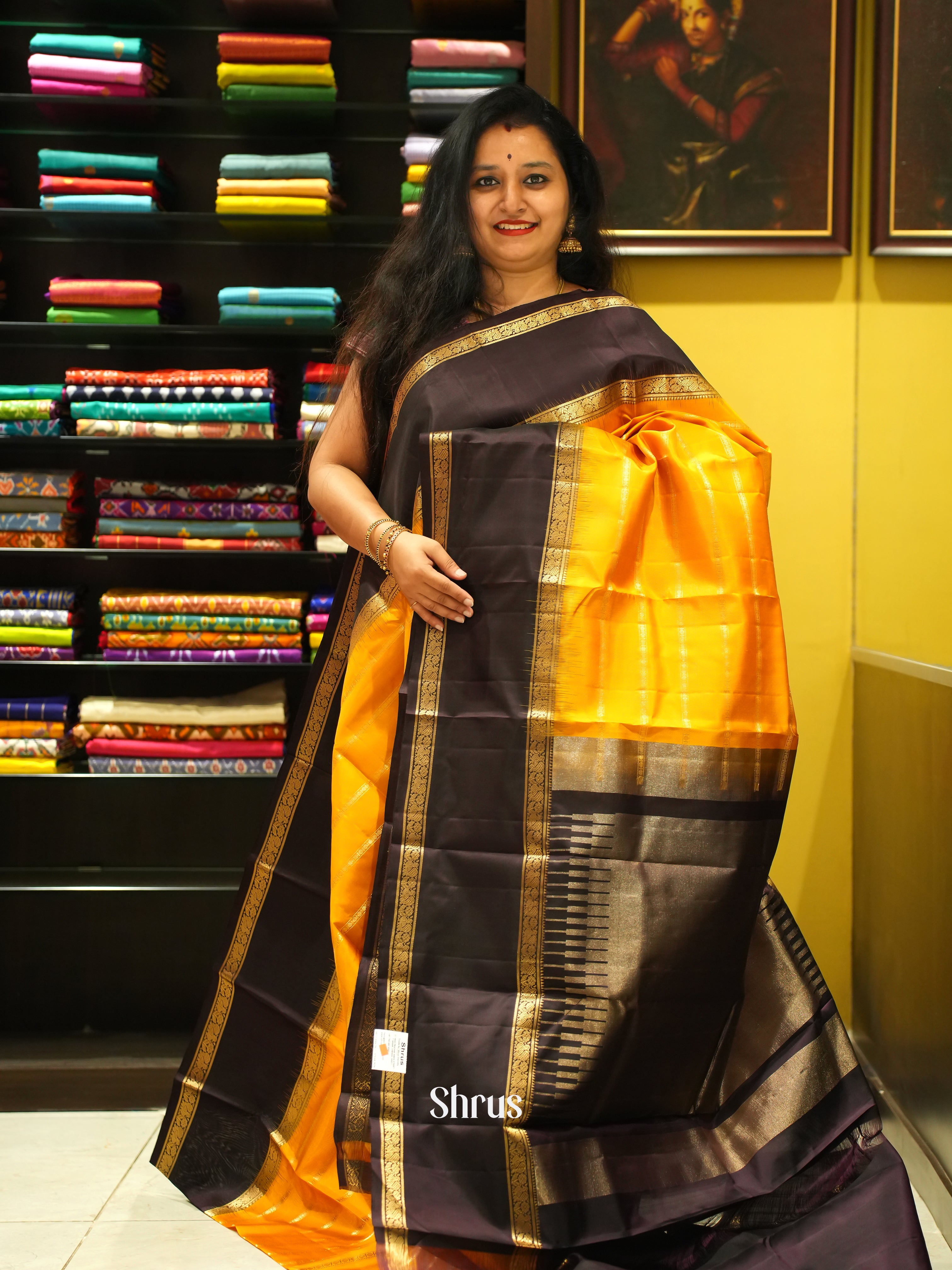 CES31317 - Soft Silk Saree - Shop on ShrusEternity.com