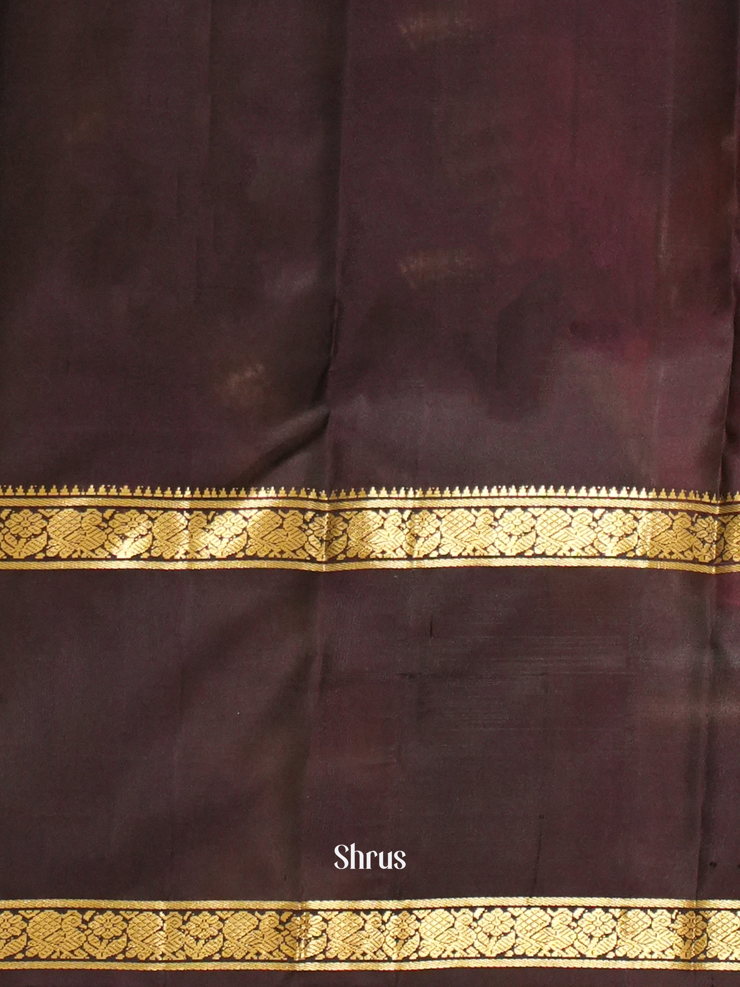 Red & Brown- Soft Silk Saree - Shop on ShrusEternity.com