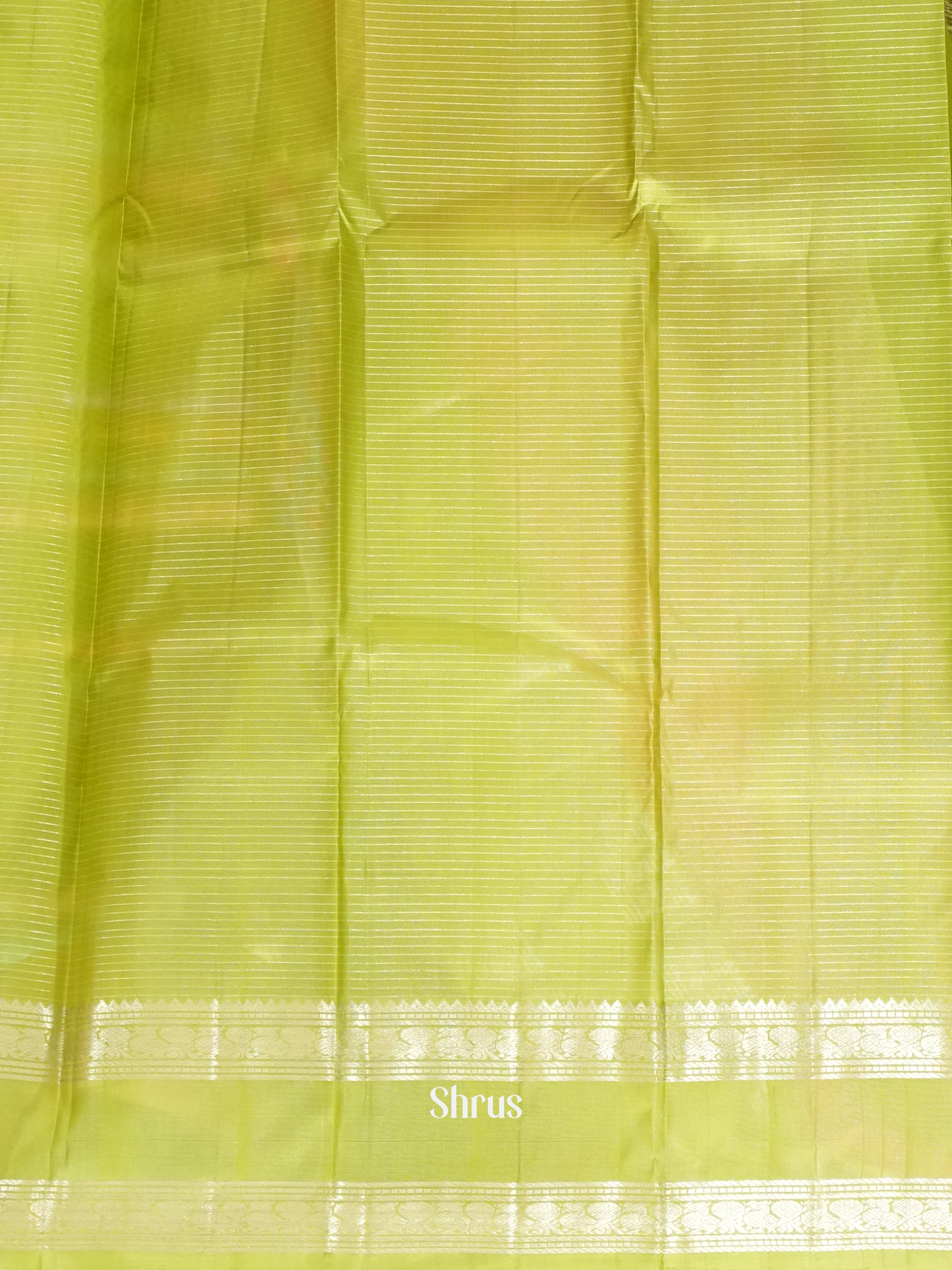 Reddish Pink & Green - Soft Silk Saree - Shop on ShrusEternity.com