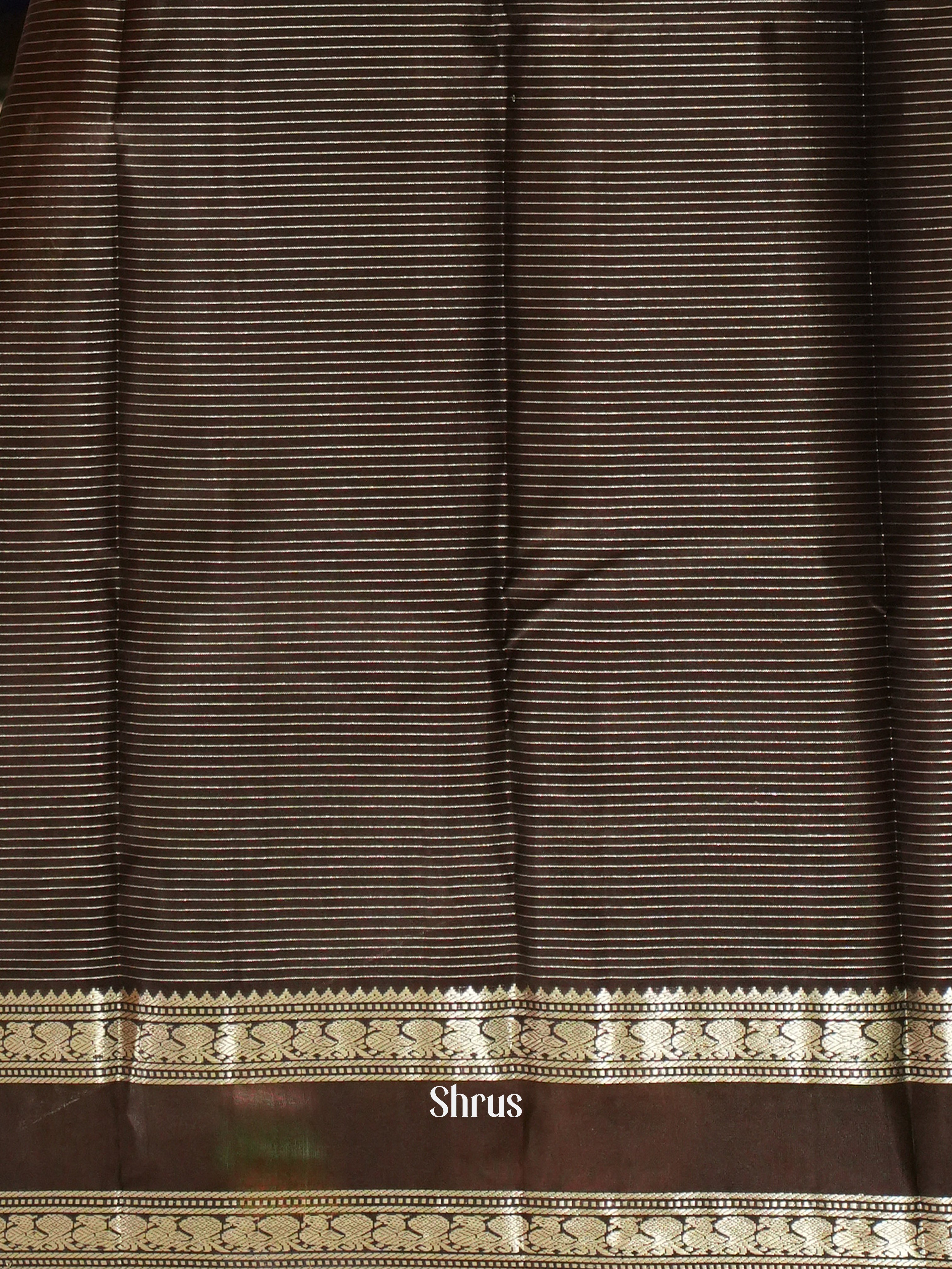 Pink & Brown - Soft Silk Saree - Shop on ShrusEternity.com