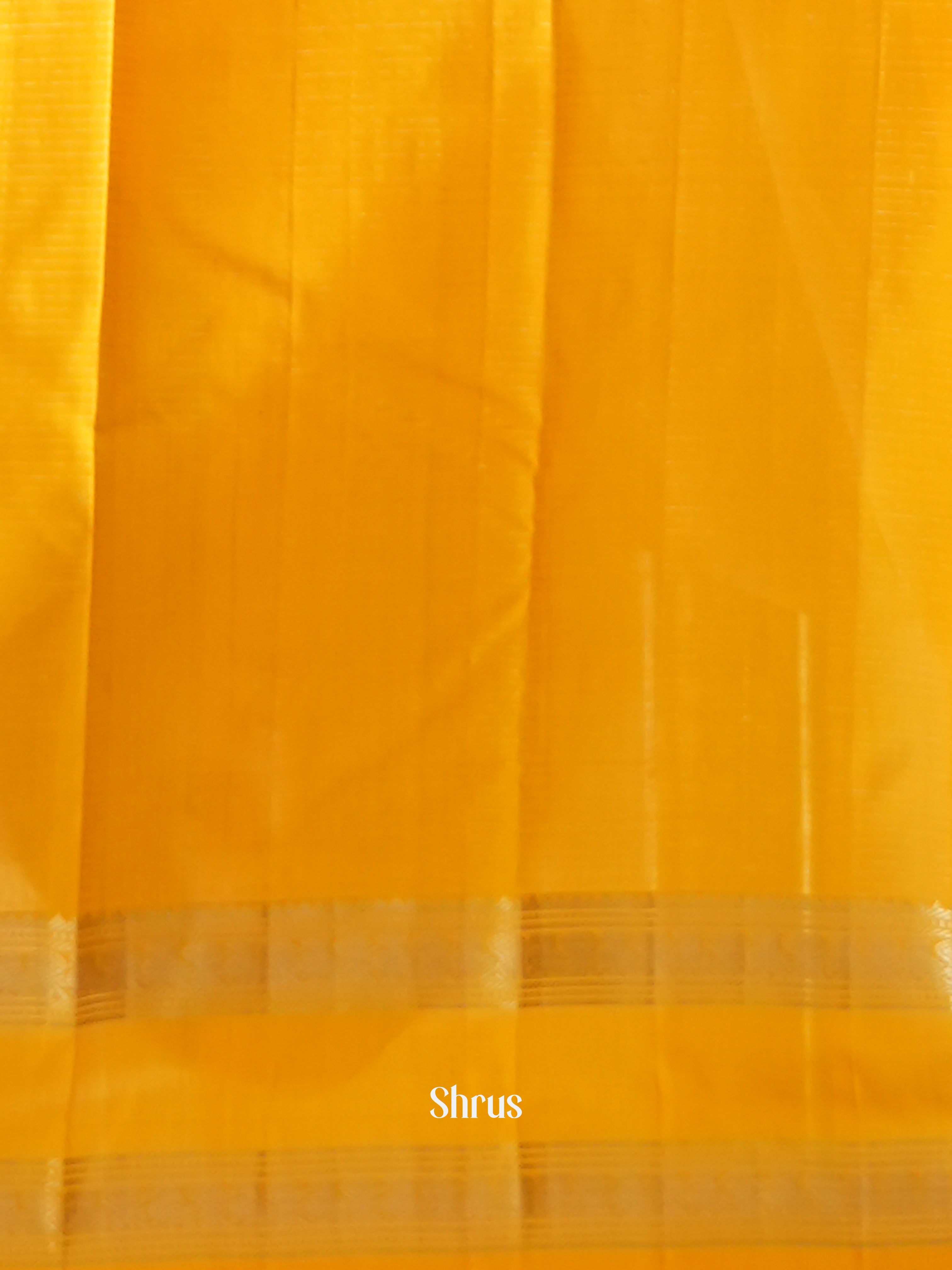 Cream & Mambazha Yellow - Soft Silk Saree - Shop on ShrusEternity.com