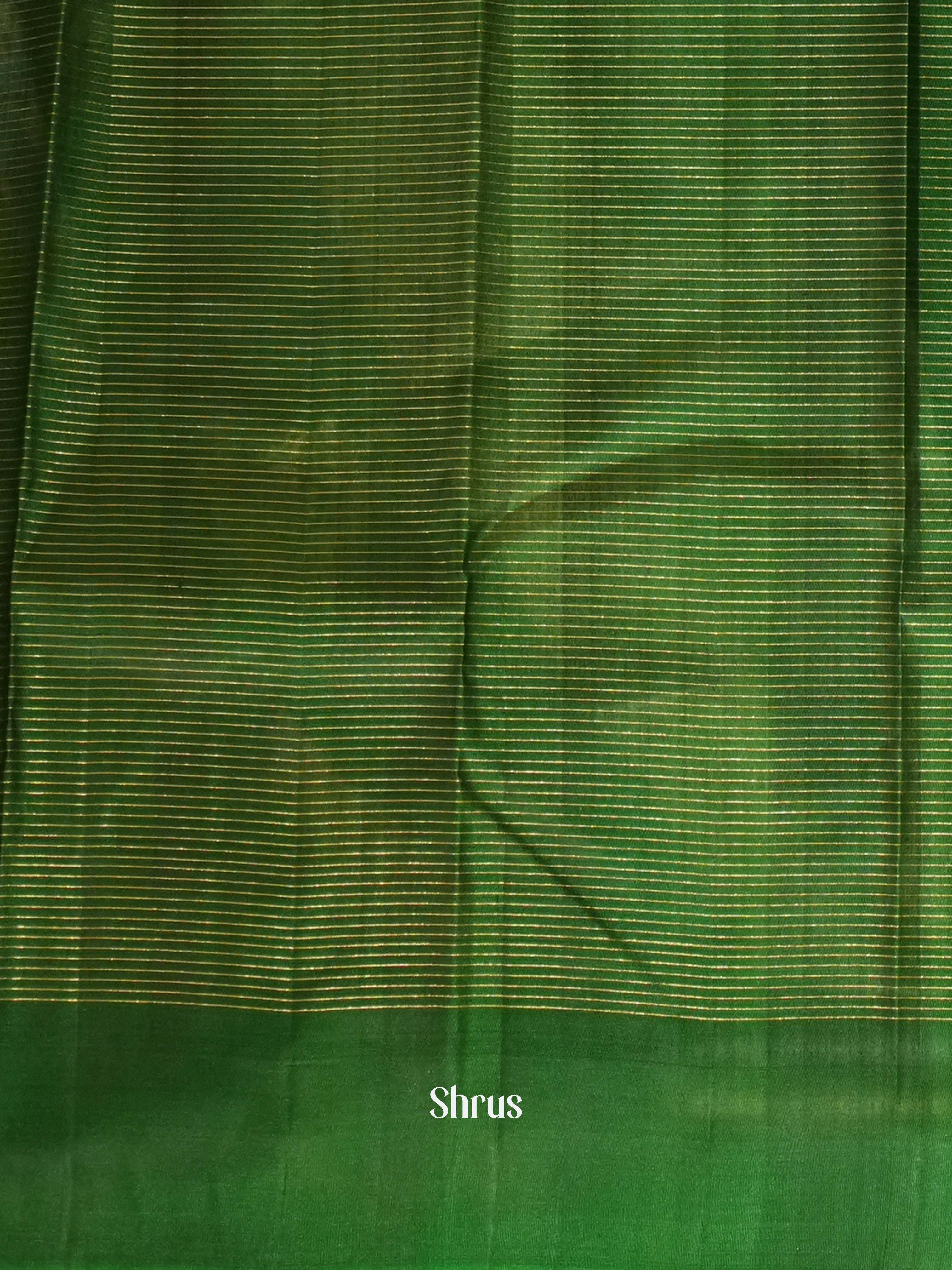 Light Green & Green - Soft Silk Saree - Shop on ShrusEternity.com