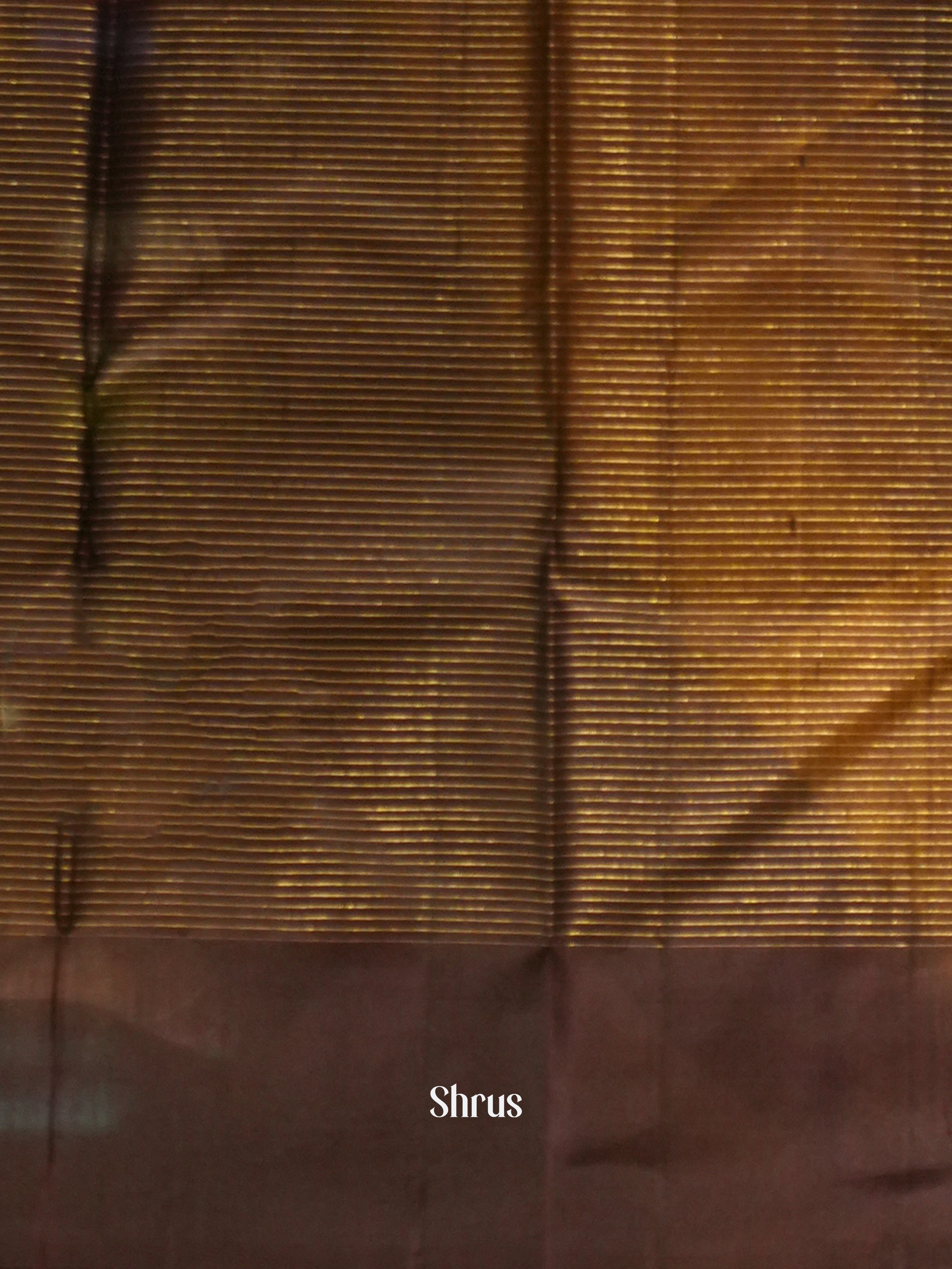 Mambazha Yellow & Brown - Soft Silk Saree - Shop on ShrusEternity.com