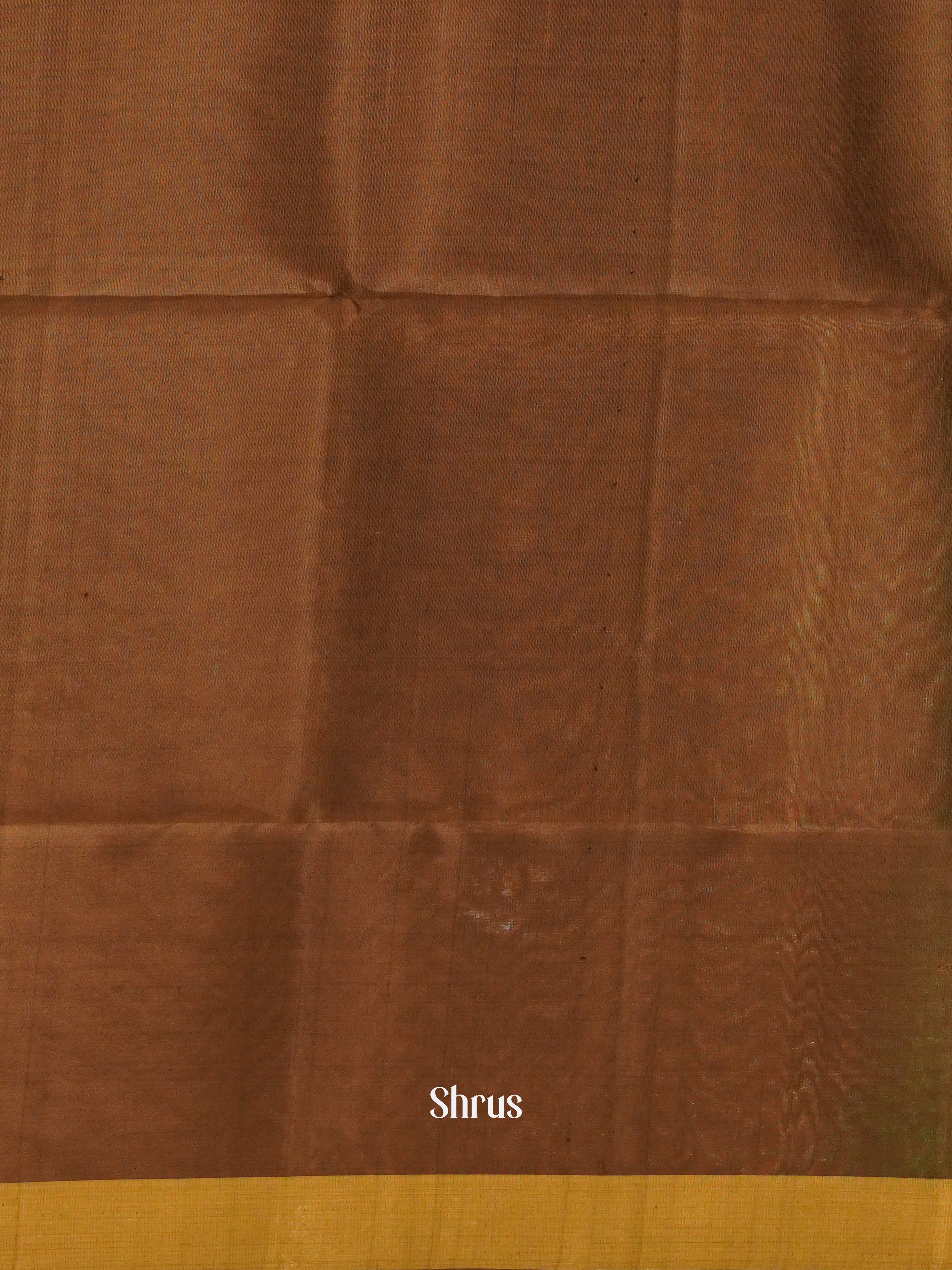 Green & Brown - Soft Silk Half-pure Saree - Shop on ShrusEternity.com