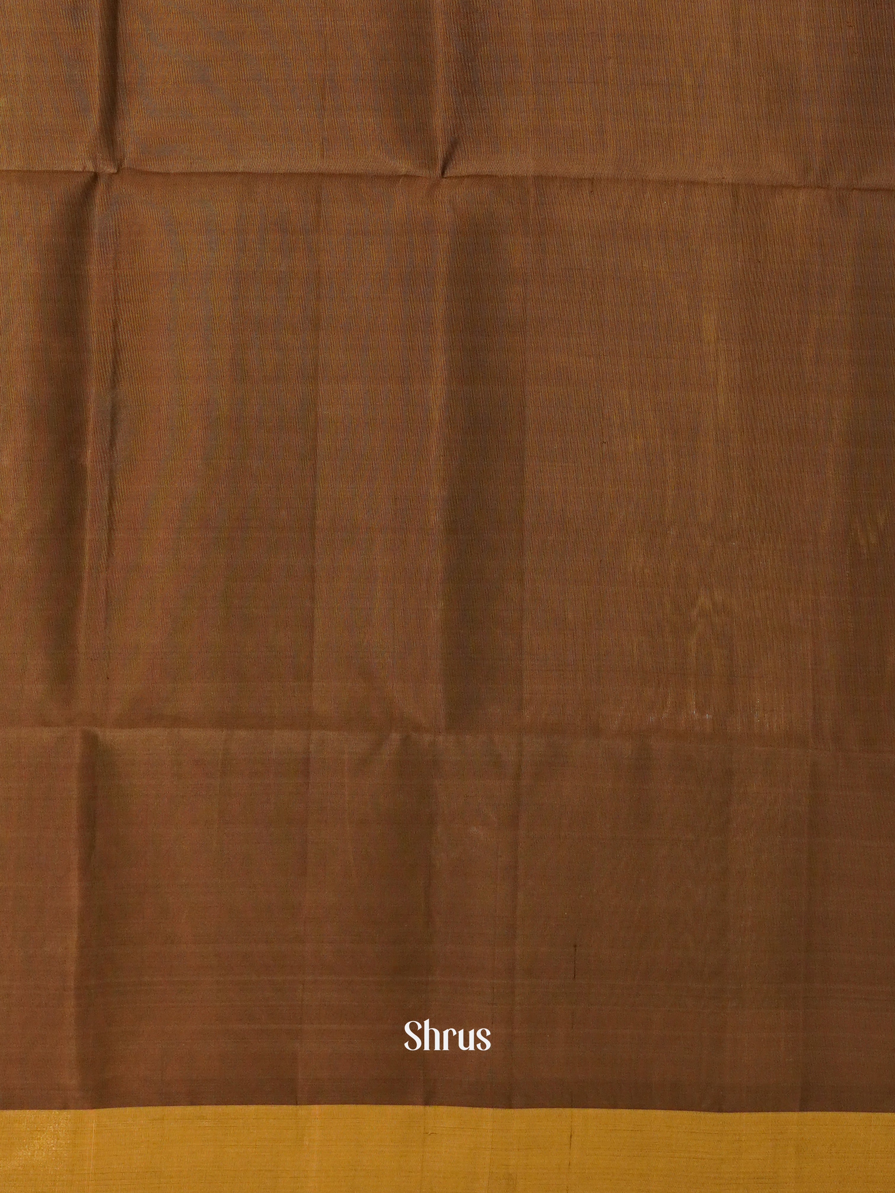 Coffee Brown & Brown - Softsilk-halfpure Saree - Shop on ShrusEternity.com