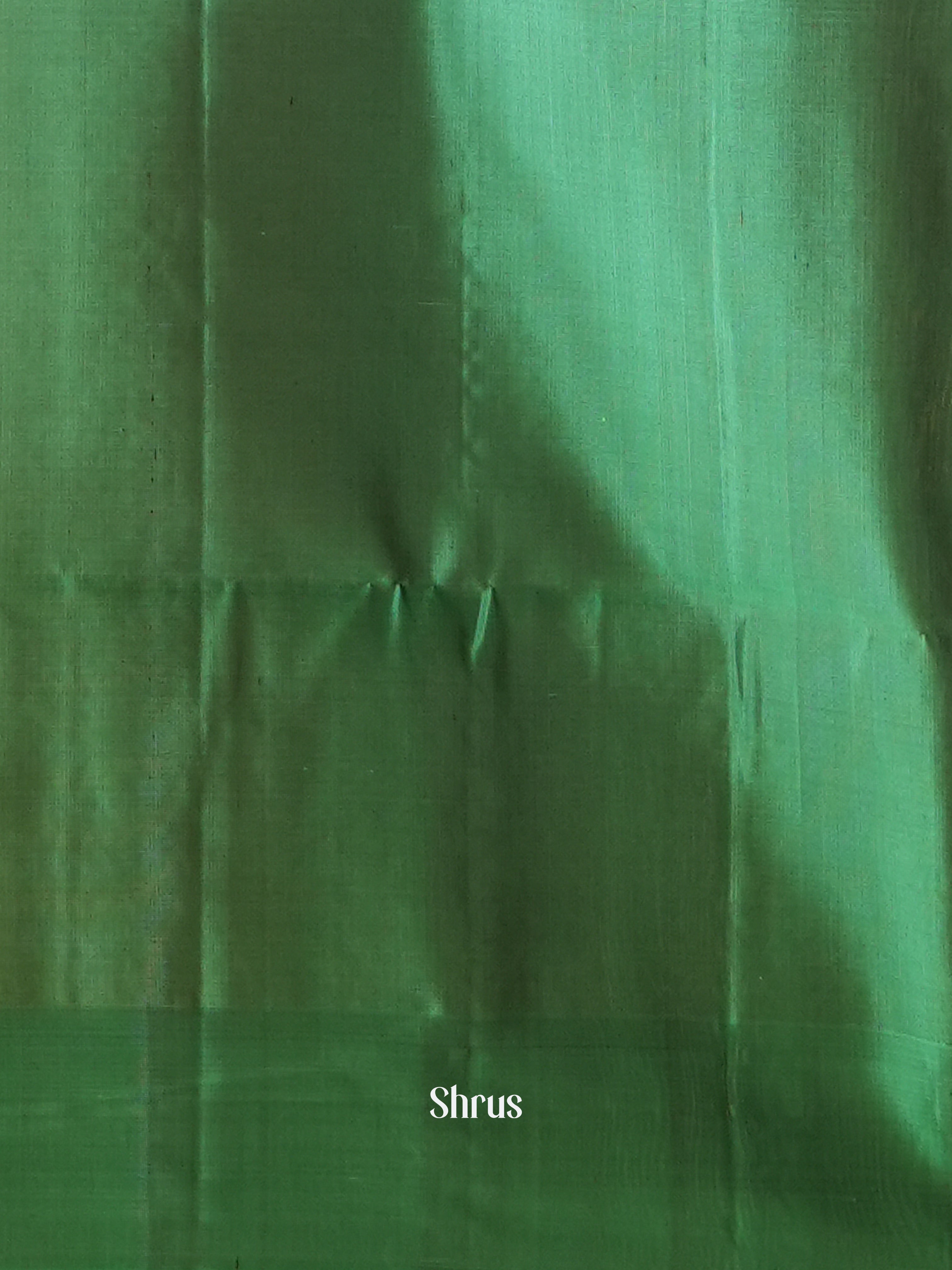 Red & Green - Soft Silk Saree-2