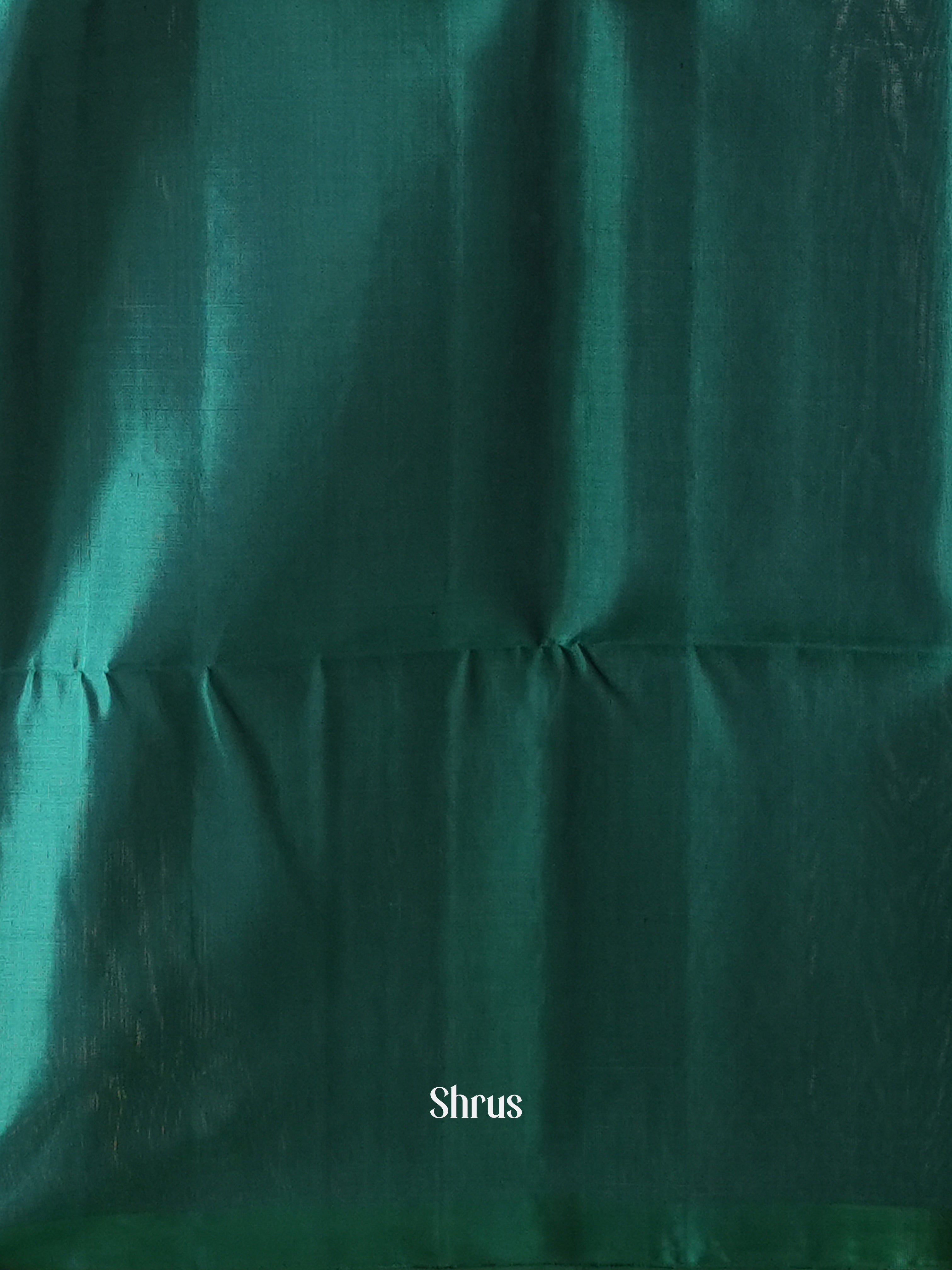 Maroon & Green - Soft Silk Saree - Shop on ShrusEternity.com
