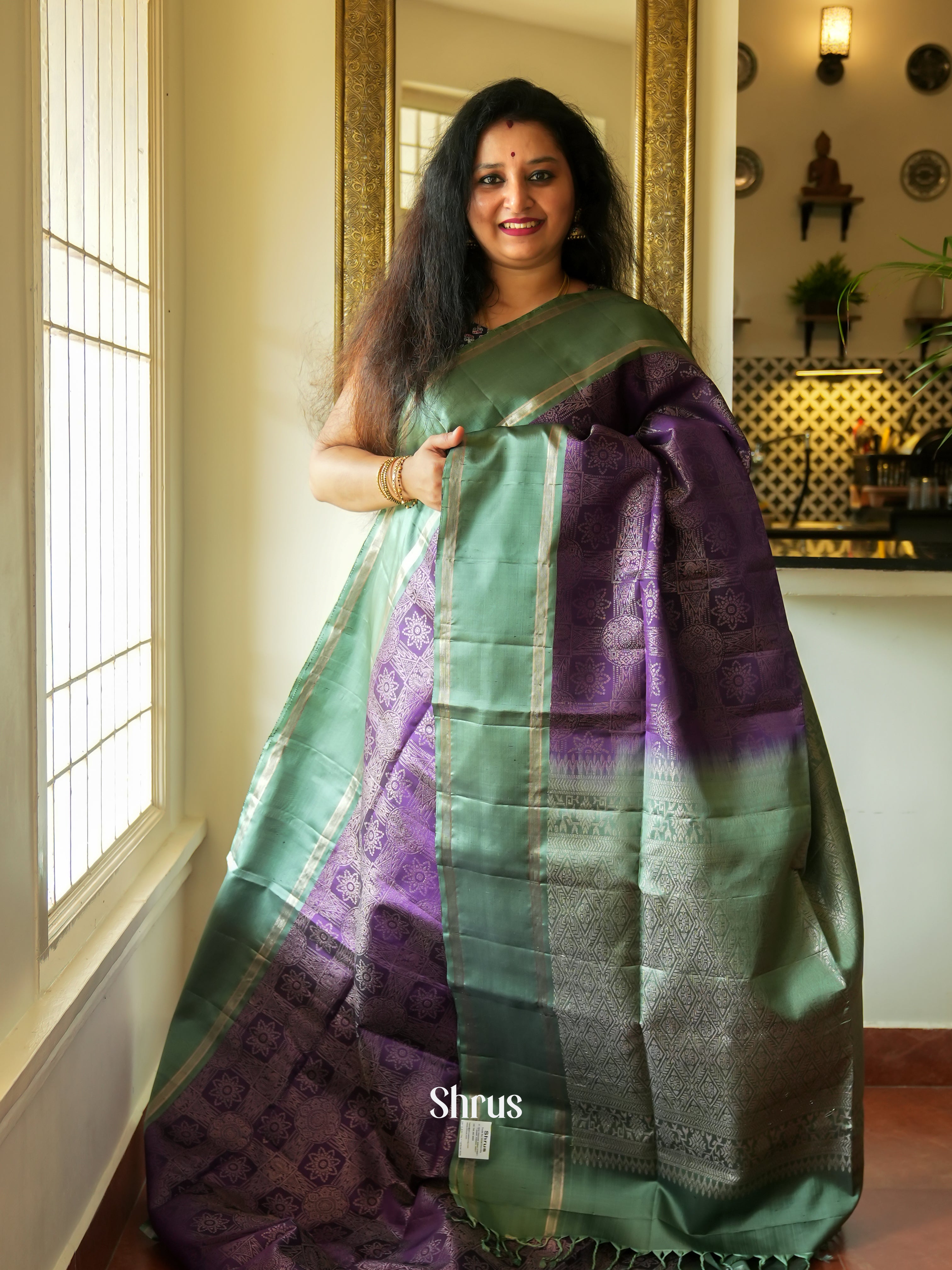CES31459 - Soft Silk Saree - Shop on ShrusEternity.com