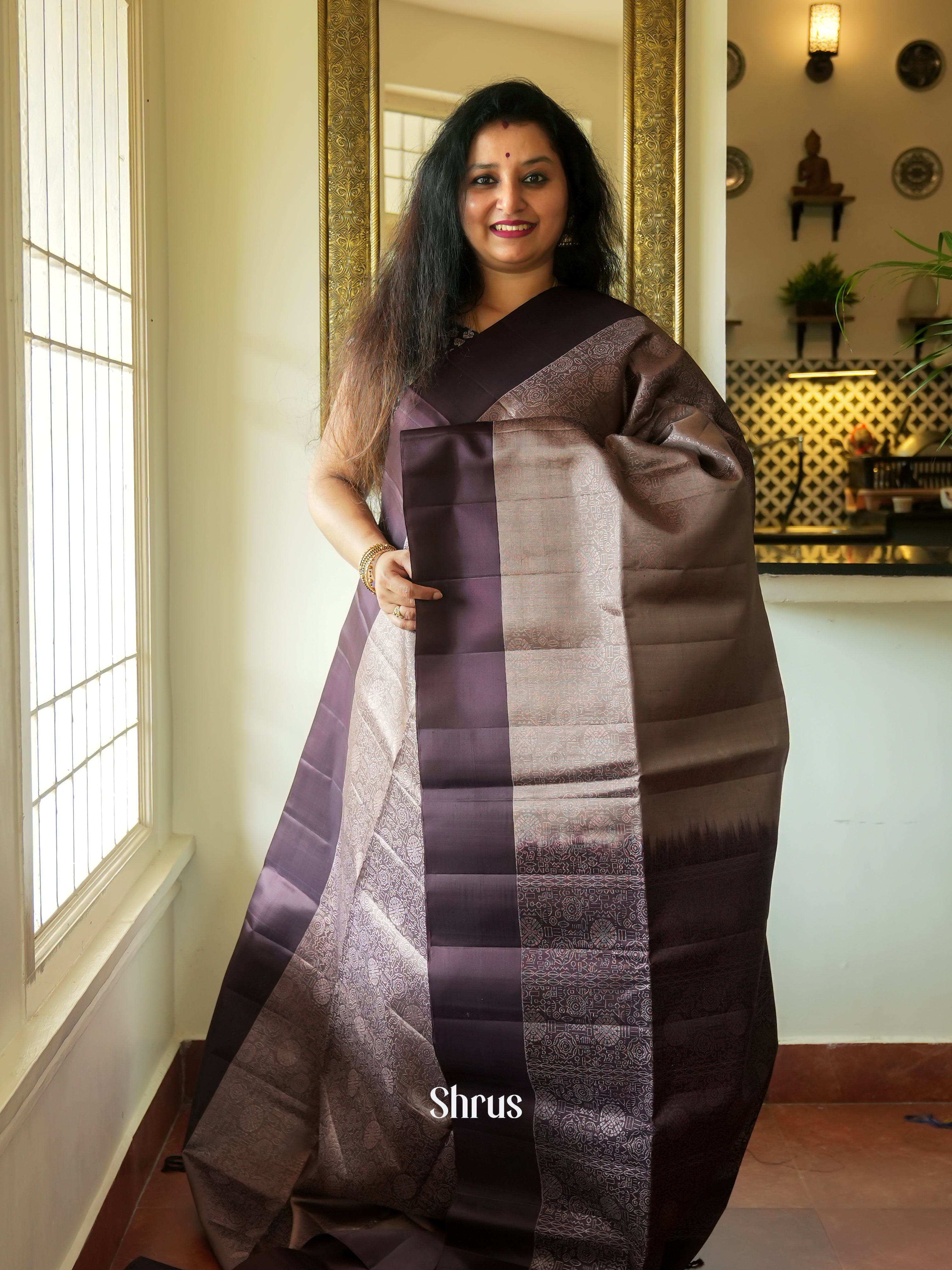 CES31474 - Soft Silk Saree - Shop on ShrusEternity.com