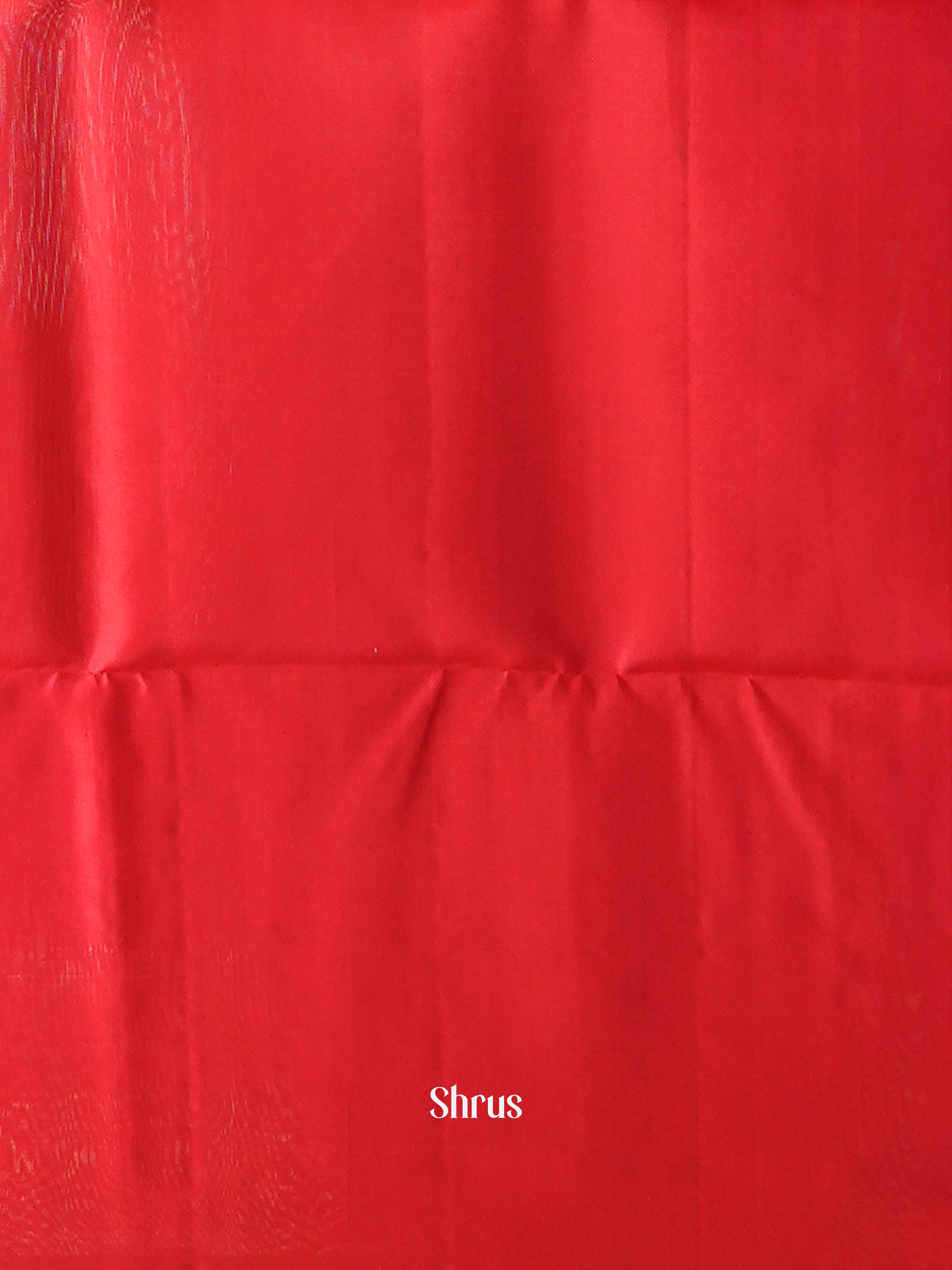Red(Single Tone) - Soft Silk Saree - Shop on ShrusEternity.com
