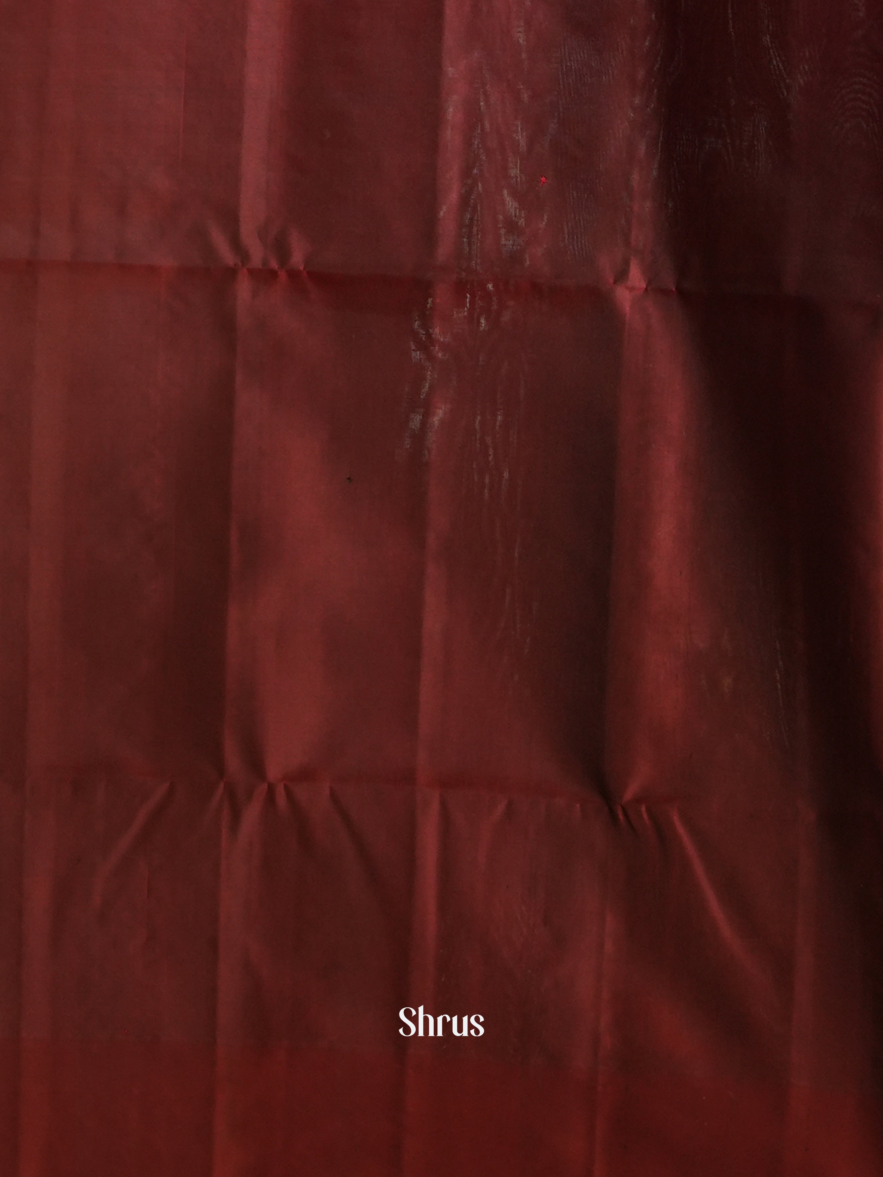 Grey & Maroon - Soft Silk Saree - Shop on ShrusEternity.com