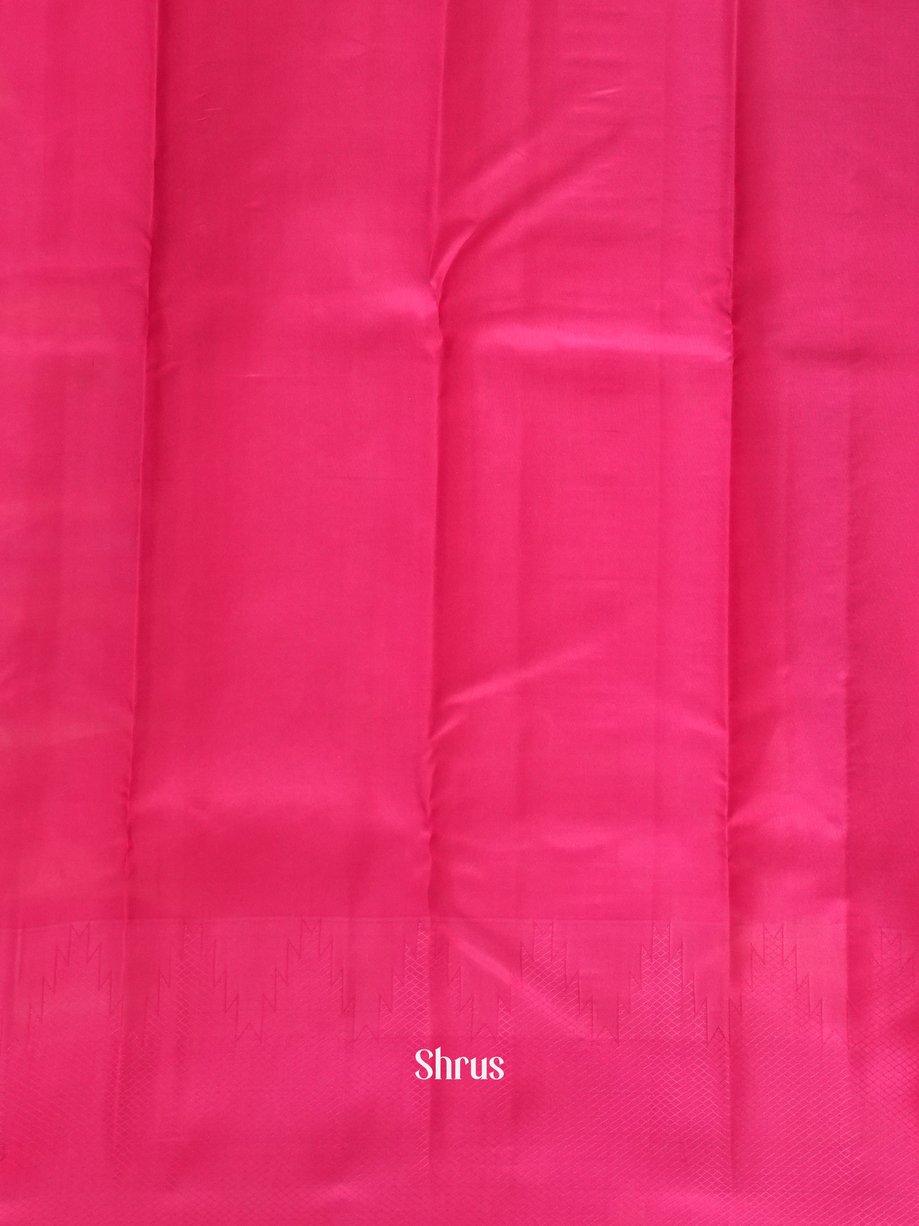 Orange and Pink Bridal Kanchipuram silk Saree Adorned With Floral Brocade Detailing-2