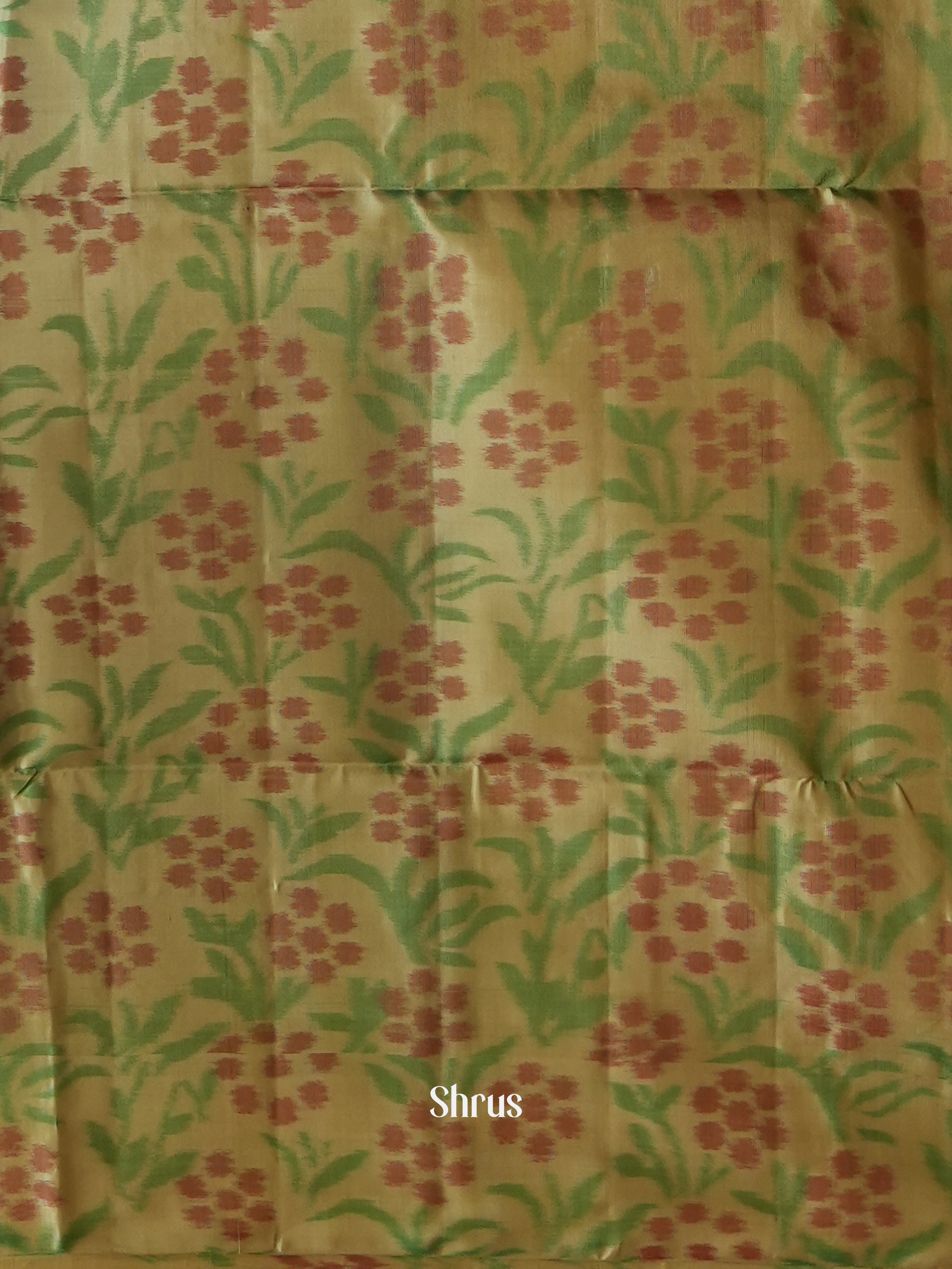 Blue & Beige - Soft Silk Saree - Shop on ShrusEternity.com