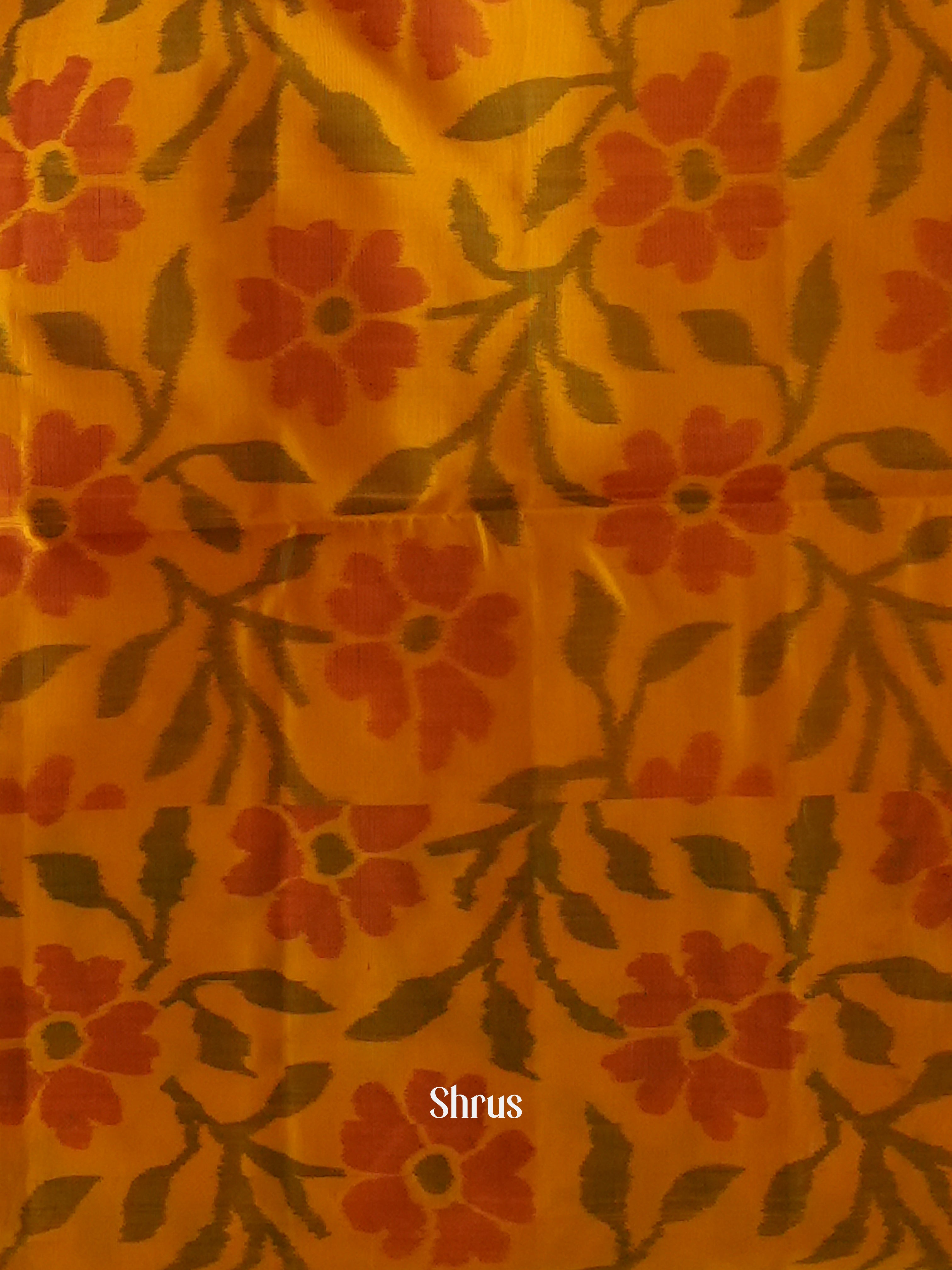 Pink & Yellow - Soft Silk Saree - Shop on ShrusEternity.com