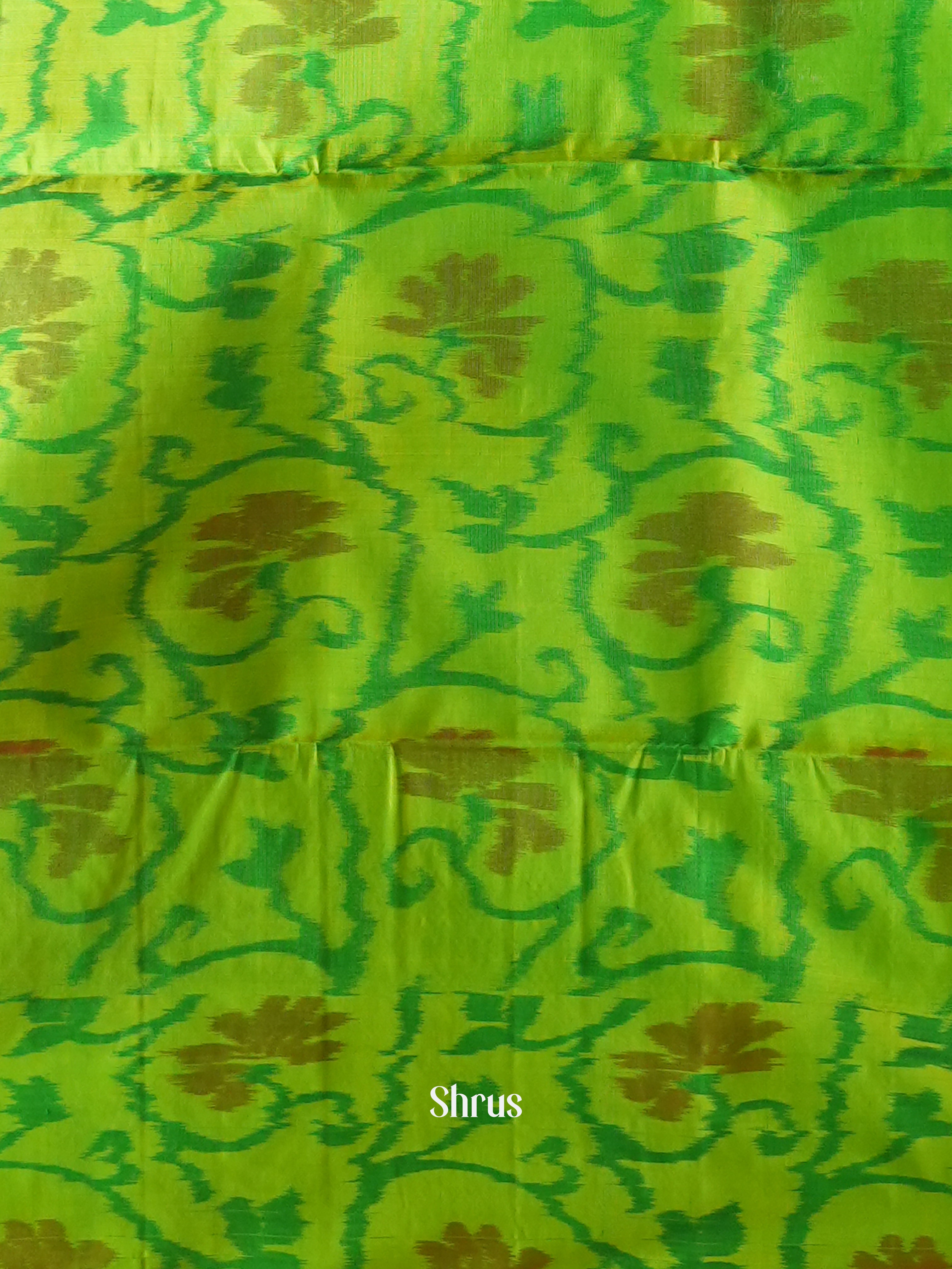 Purple & Green - Soft Silk Saree - Shop on ShrusEternity.com