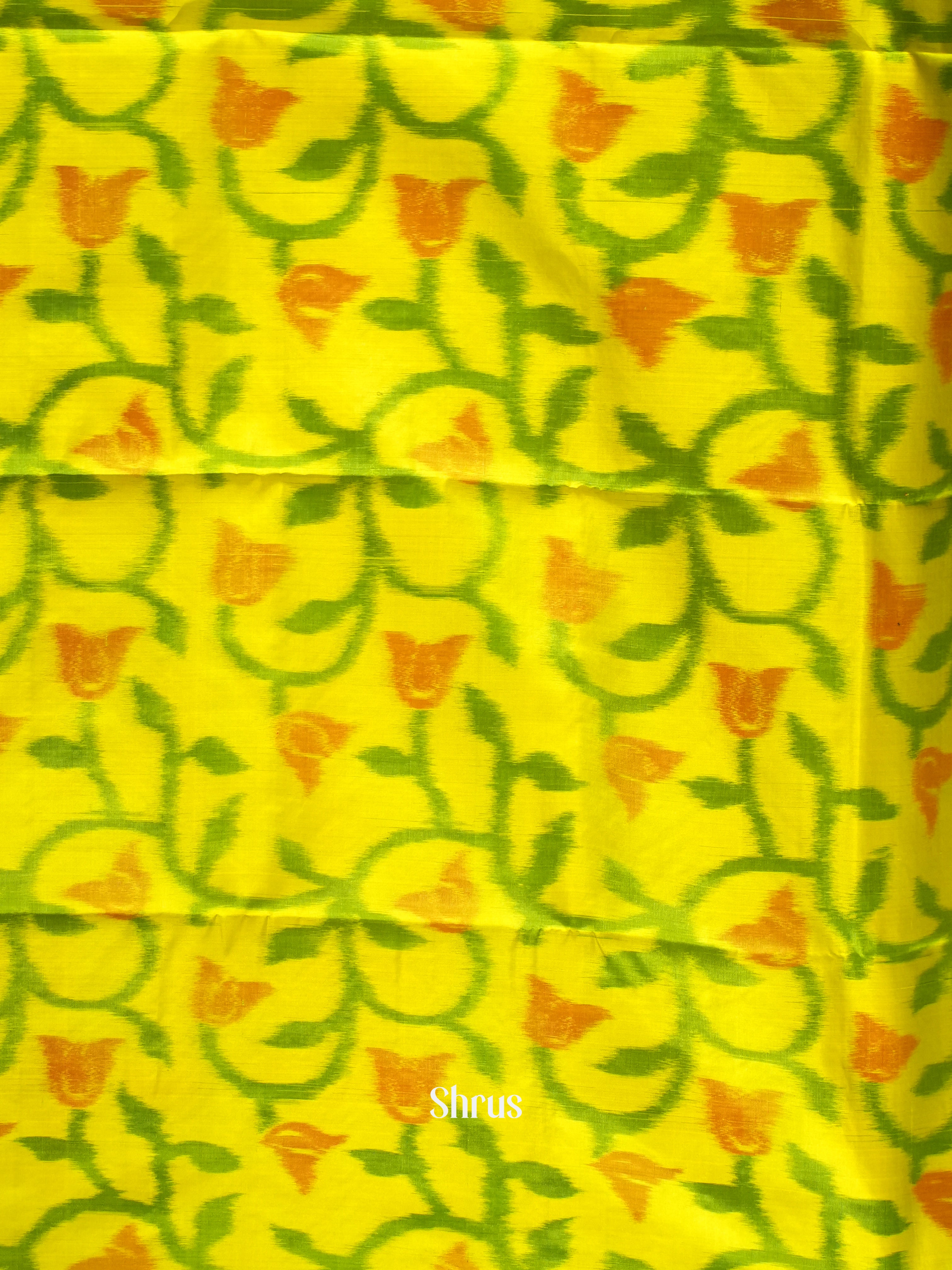 Blue & Yellow - Soft Silk Saree - Shop on ShrusEternity.com