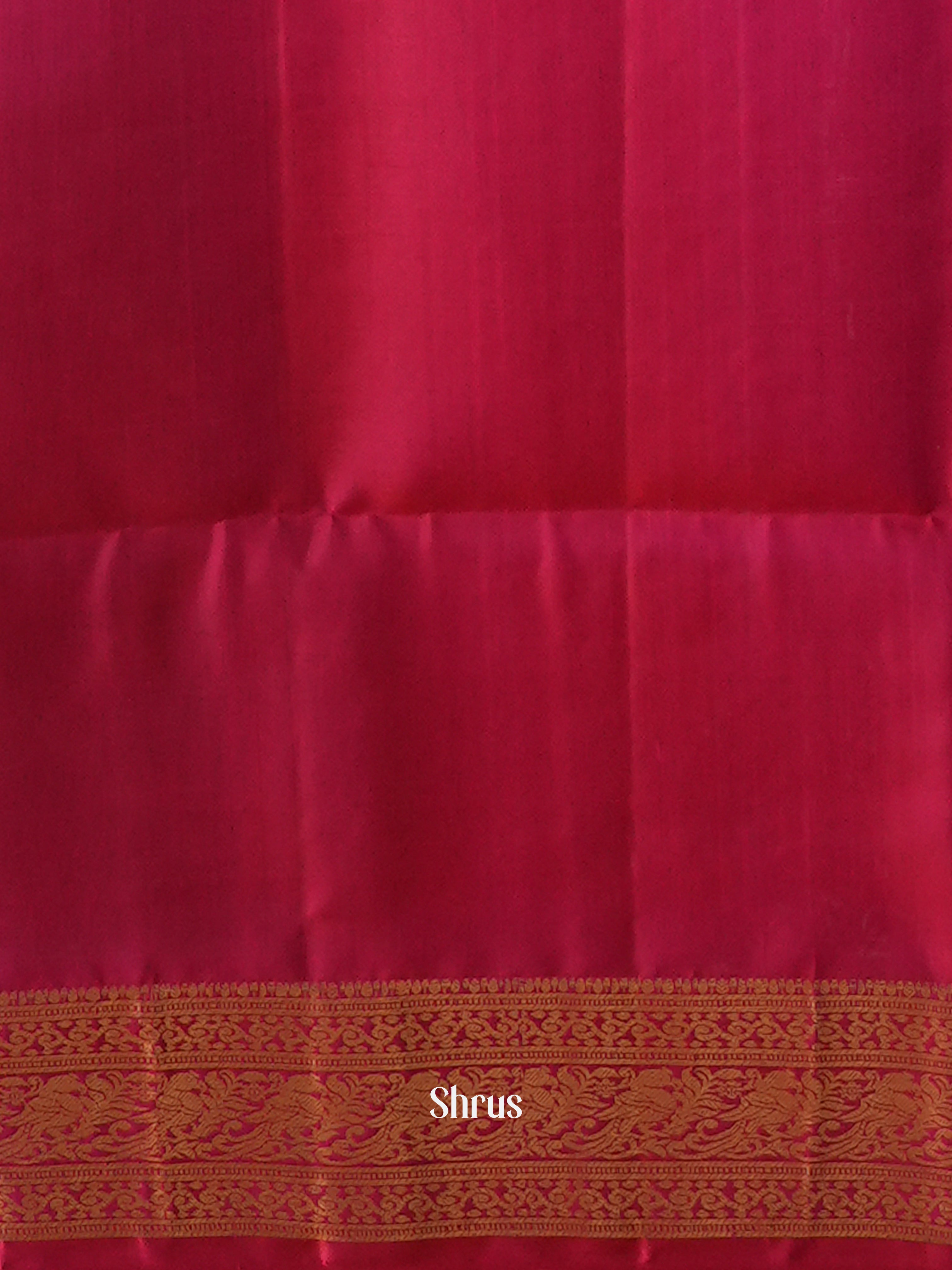 Grey & Pink - Soft Silk Saree - Shop on ShrusEternity.com
