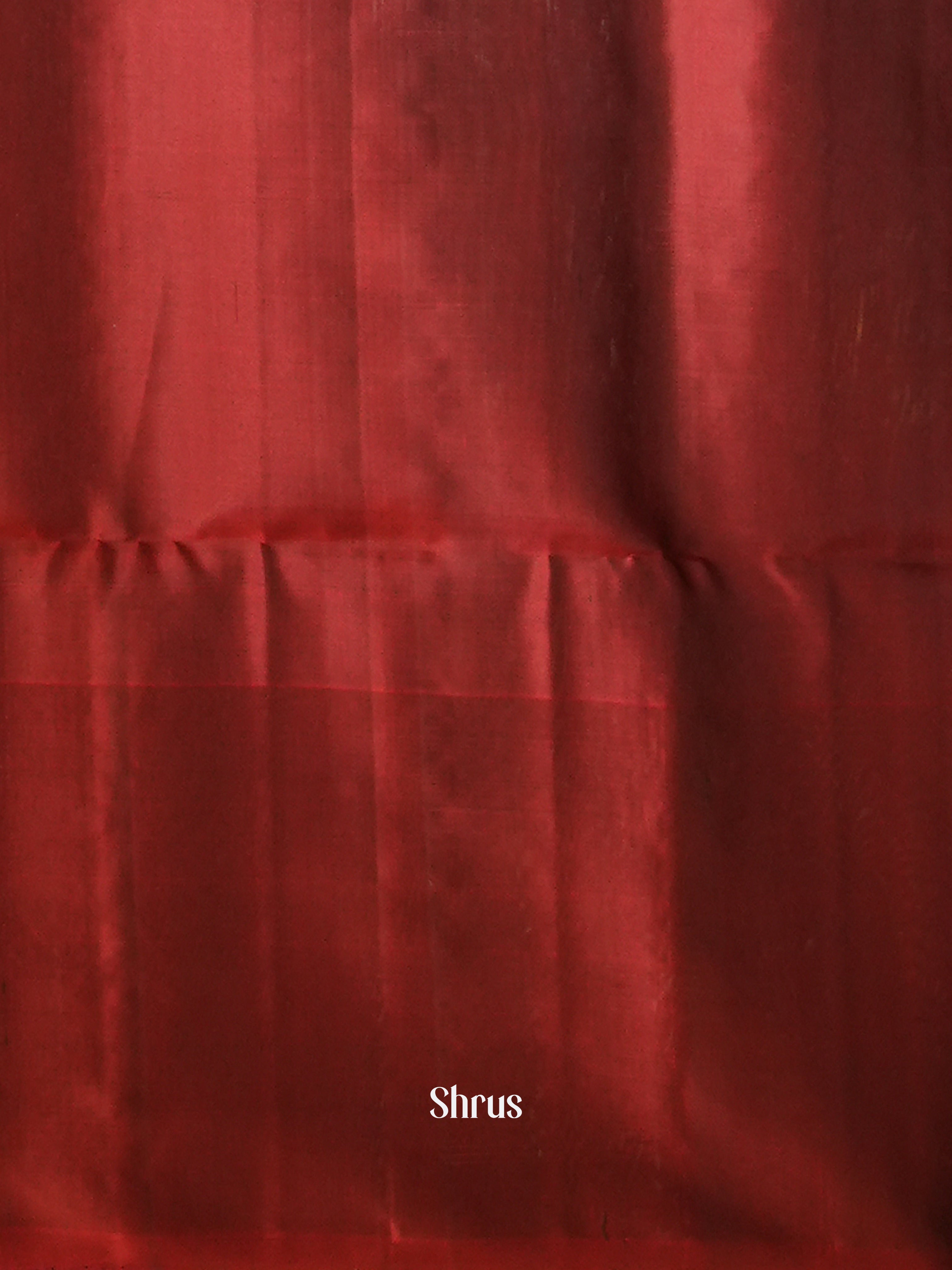 Mehandi Green & Maroon - Soft Silk Saree - Shop on ShrusEternity.com