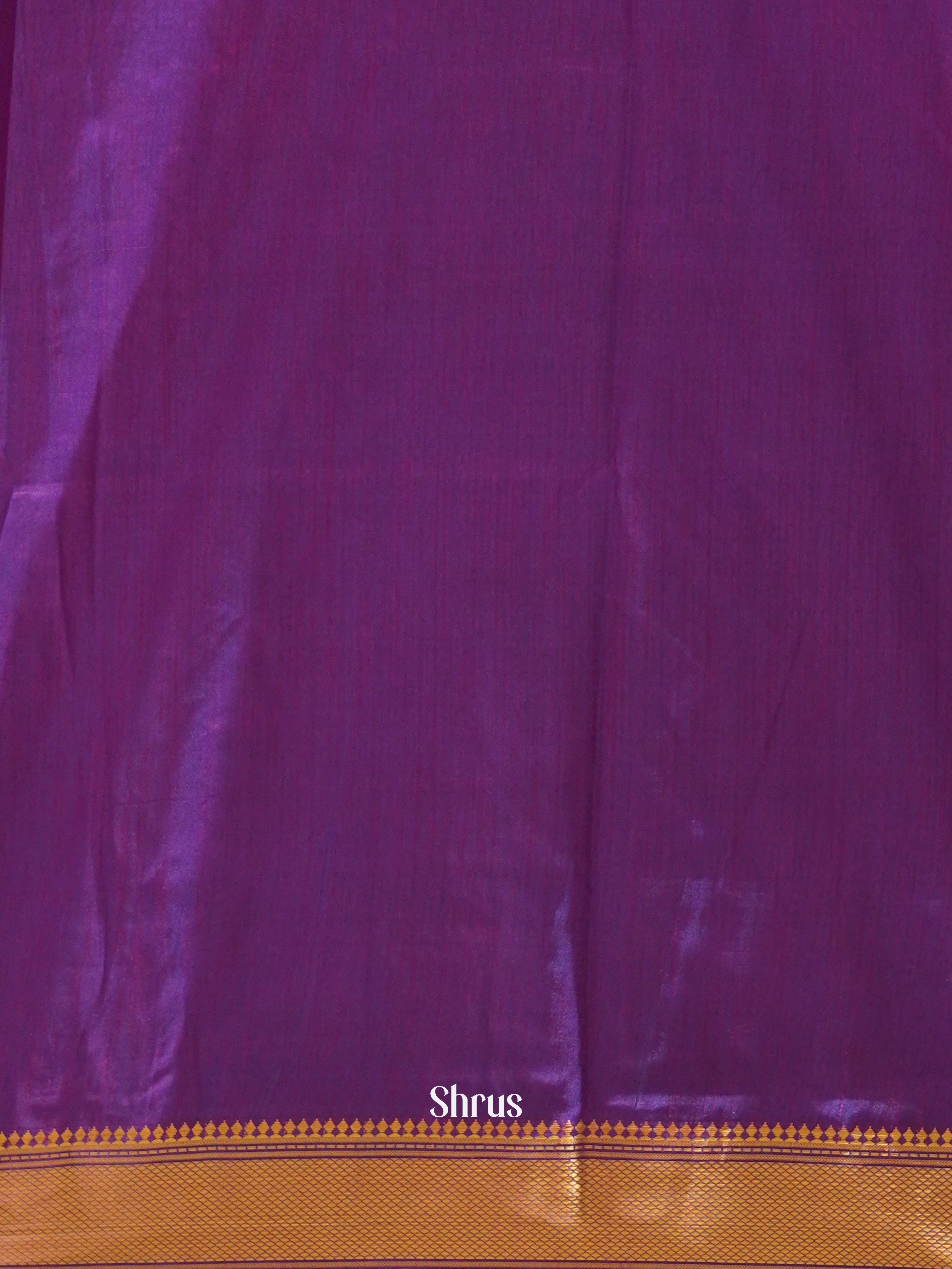 Blue & Purple - Semi Patola Saree - Shop on ShrusEternity.com