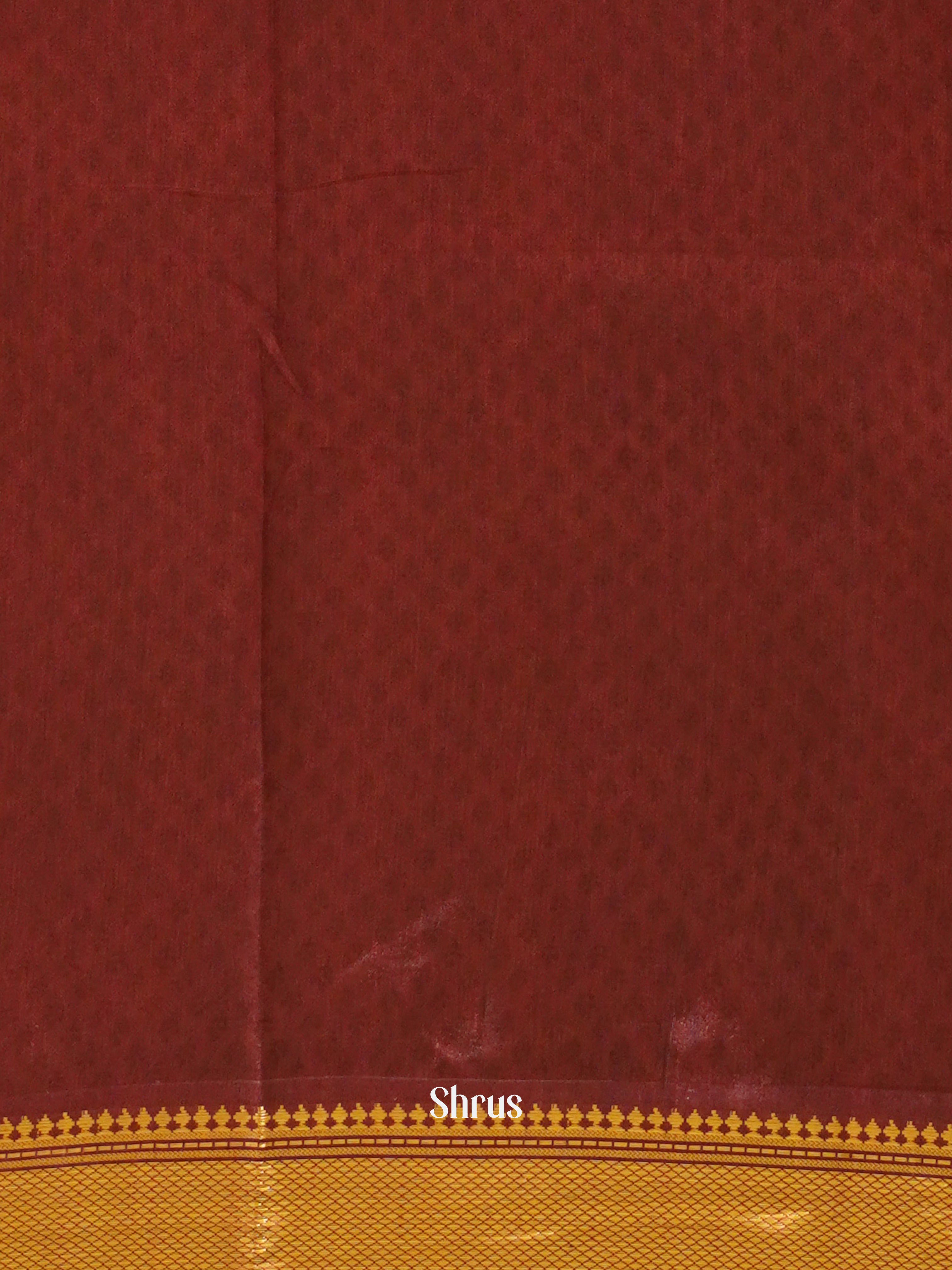 Black & Maroon - Semi Patola Saree - Shop on ShrusEternity.com