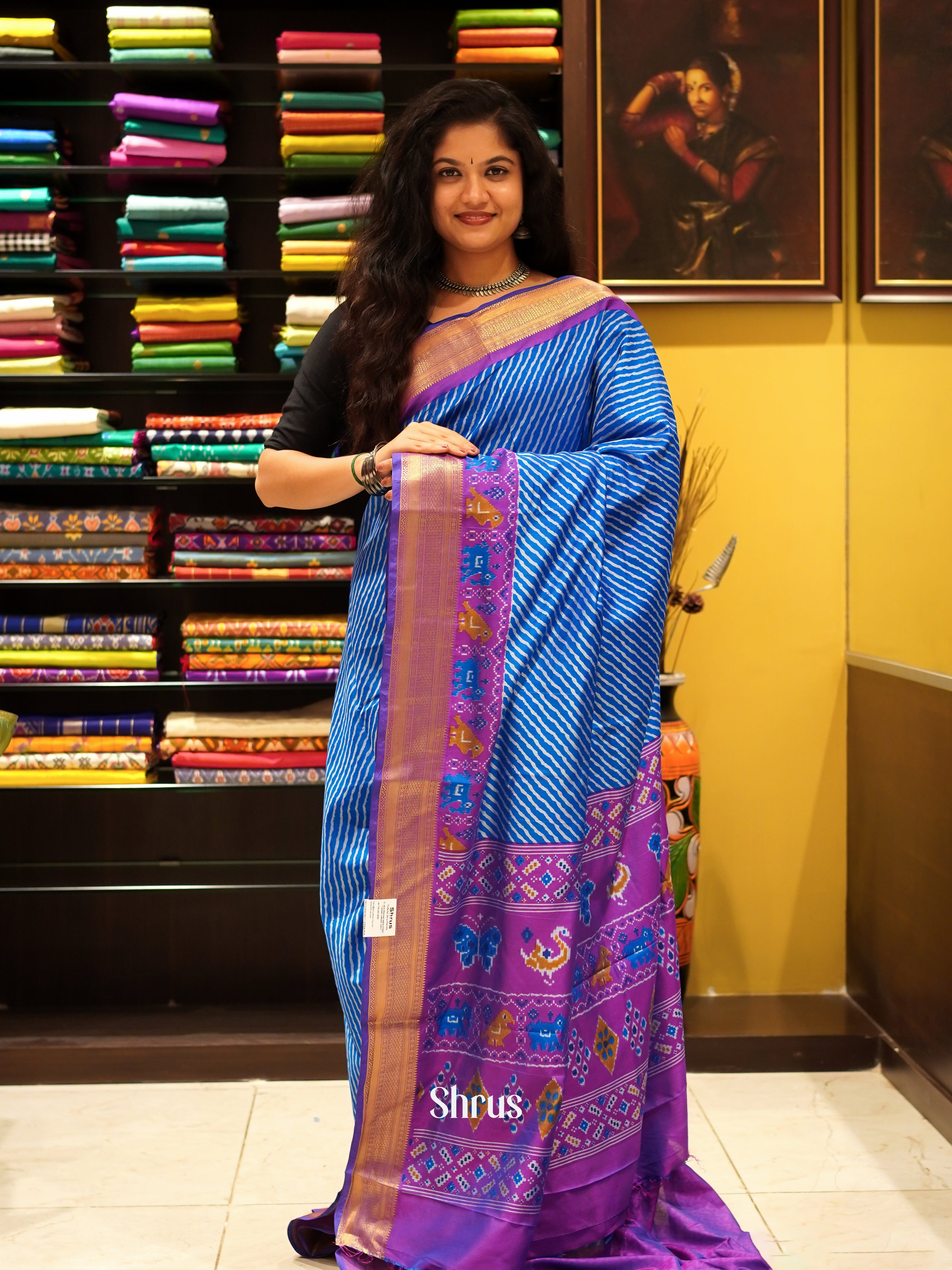 CFS03003 - Semi Patola Saree - Shop on ShrusEternity.com
