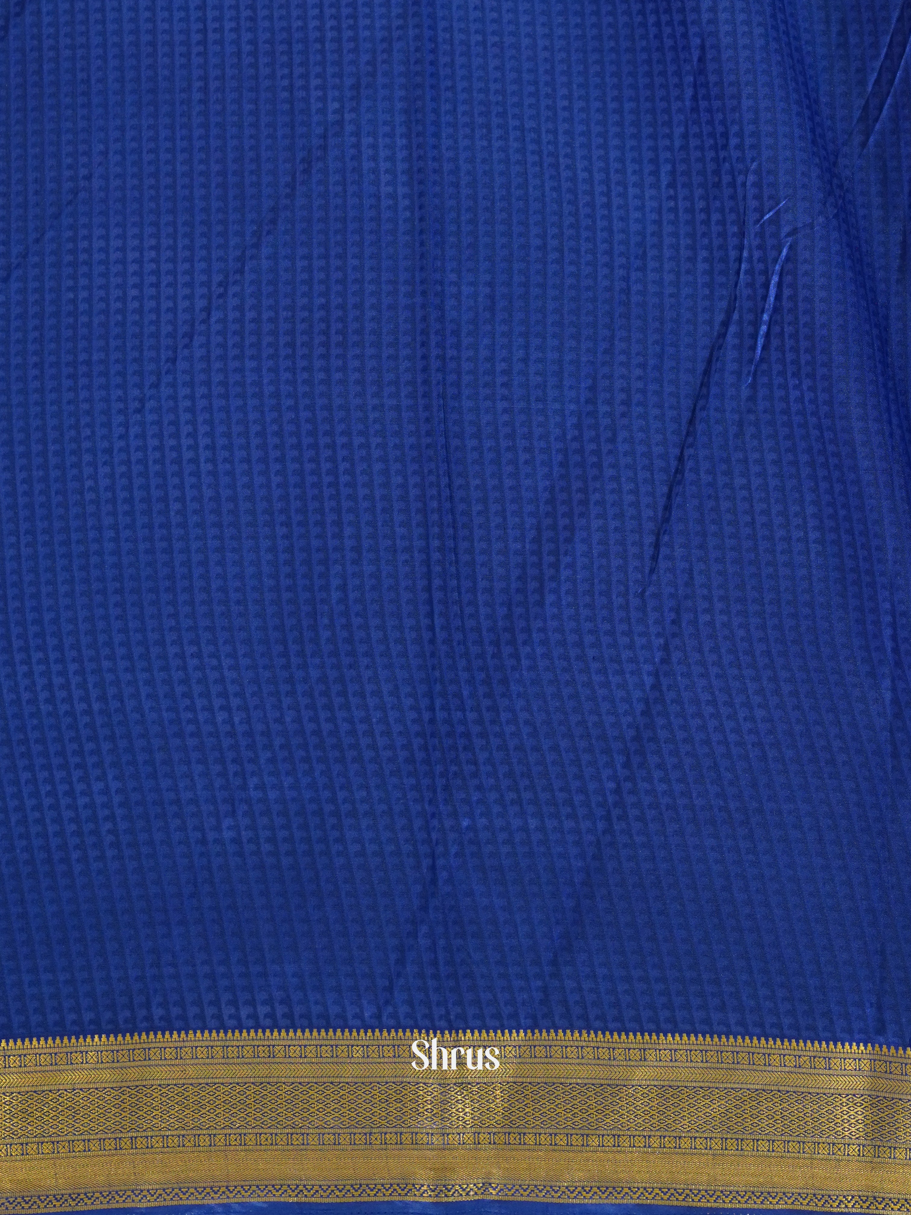 Purple & Blue - Semi Patola Saree - Shop on ShrusEternity.com