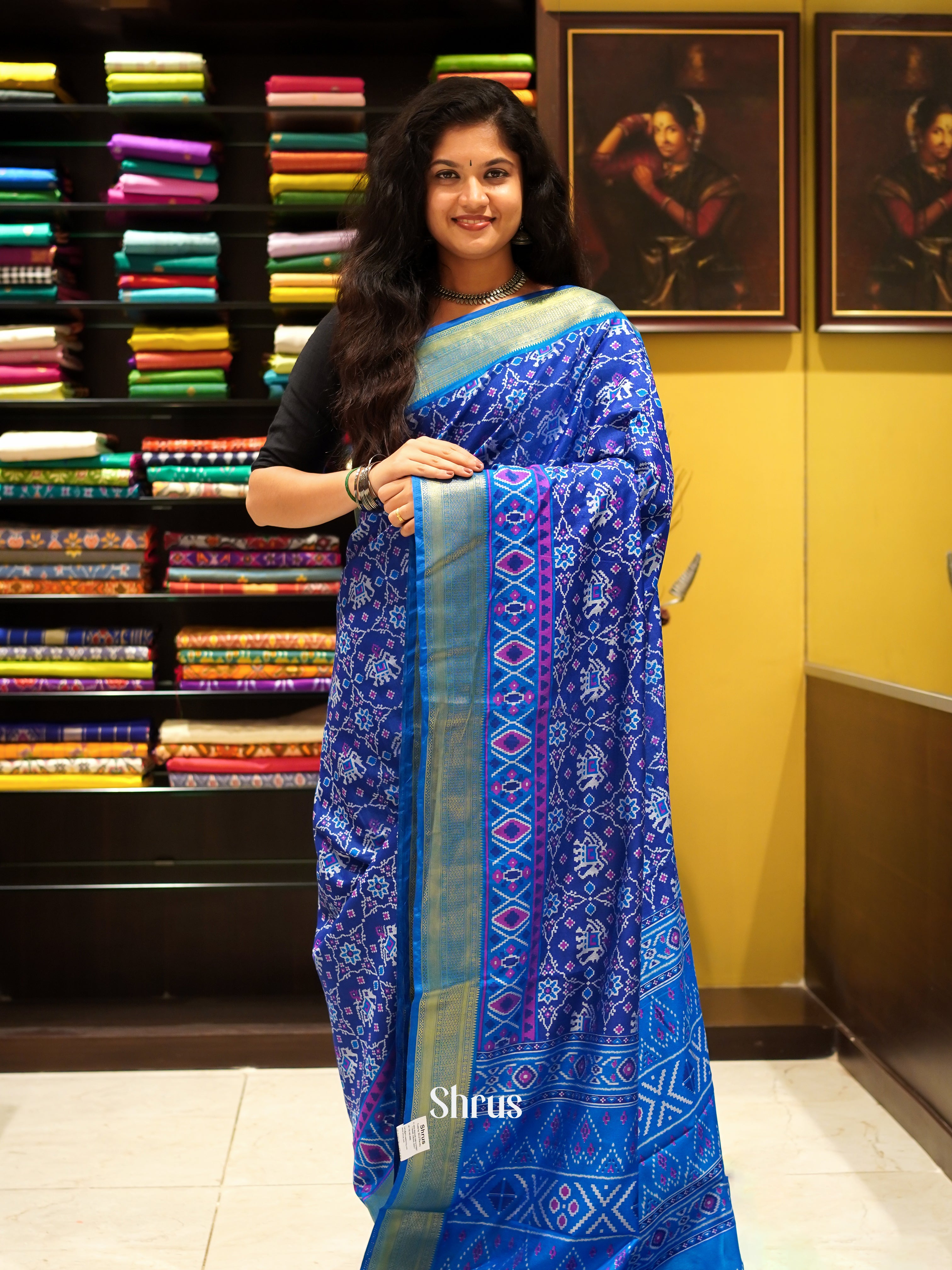 CFS03024 - Semi Patola Saree - Shop on ShrusEternity.com