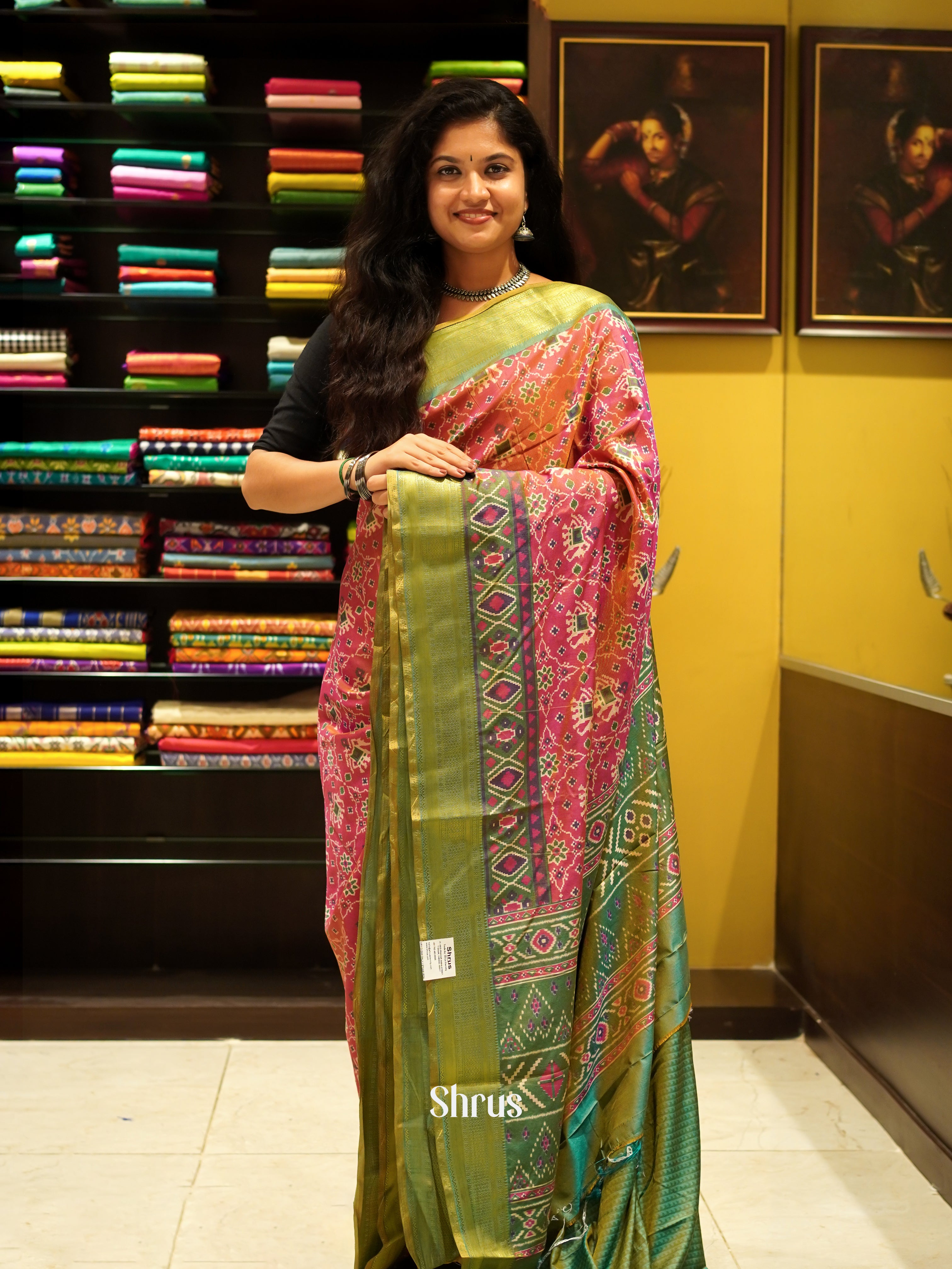 CFS03027 - Semi Patola Saree - Shop on ShrusEternity.com