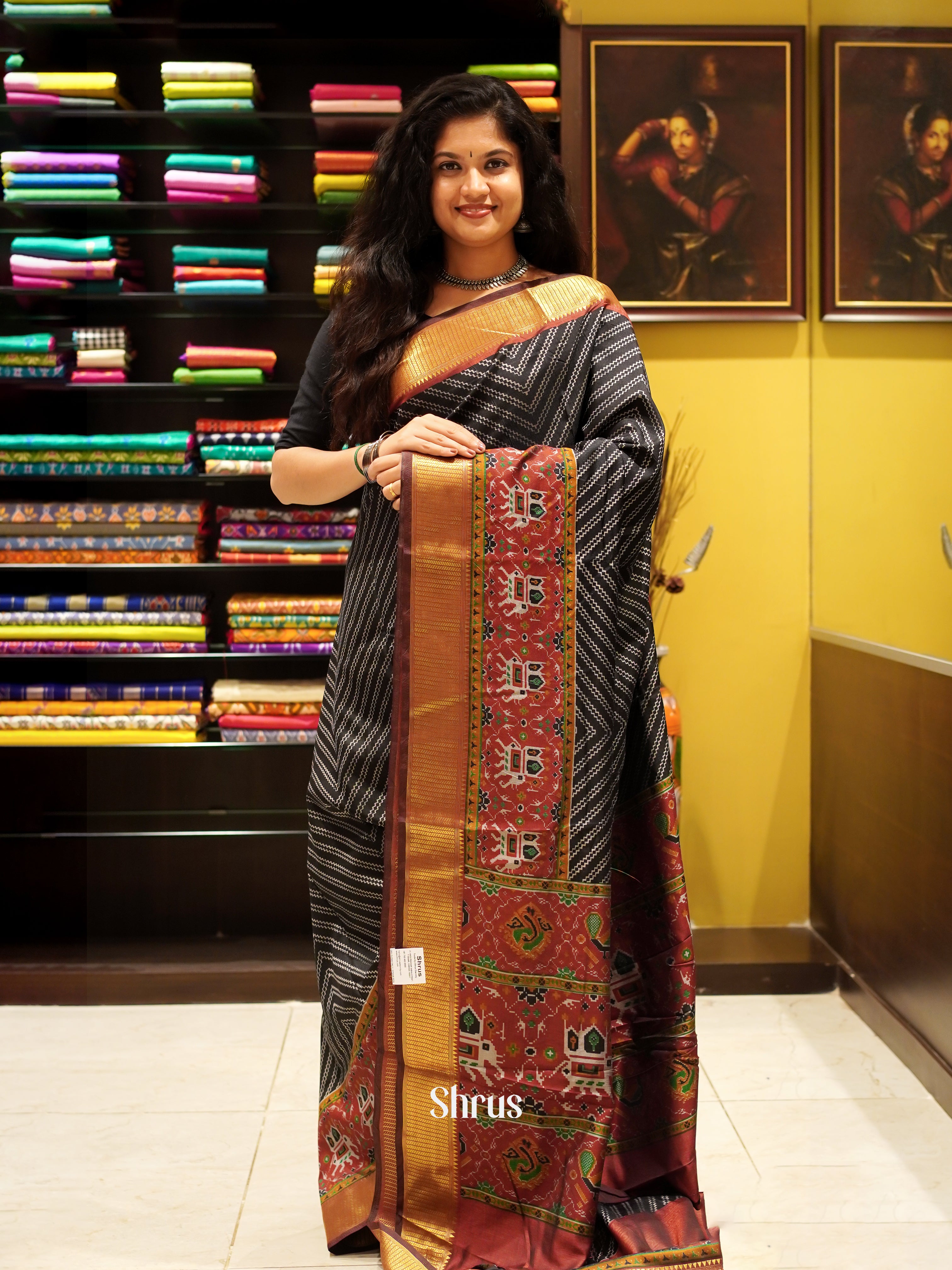 CFS03031 - Semi Patola Saree - Shop on ShrusEternity.com