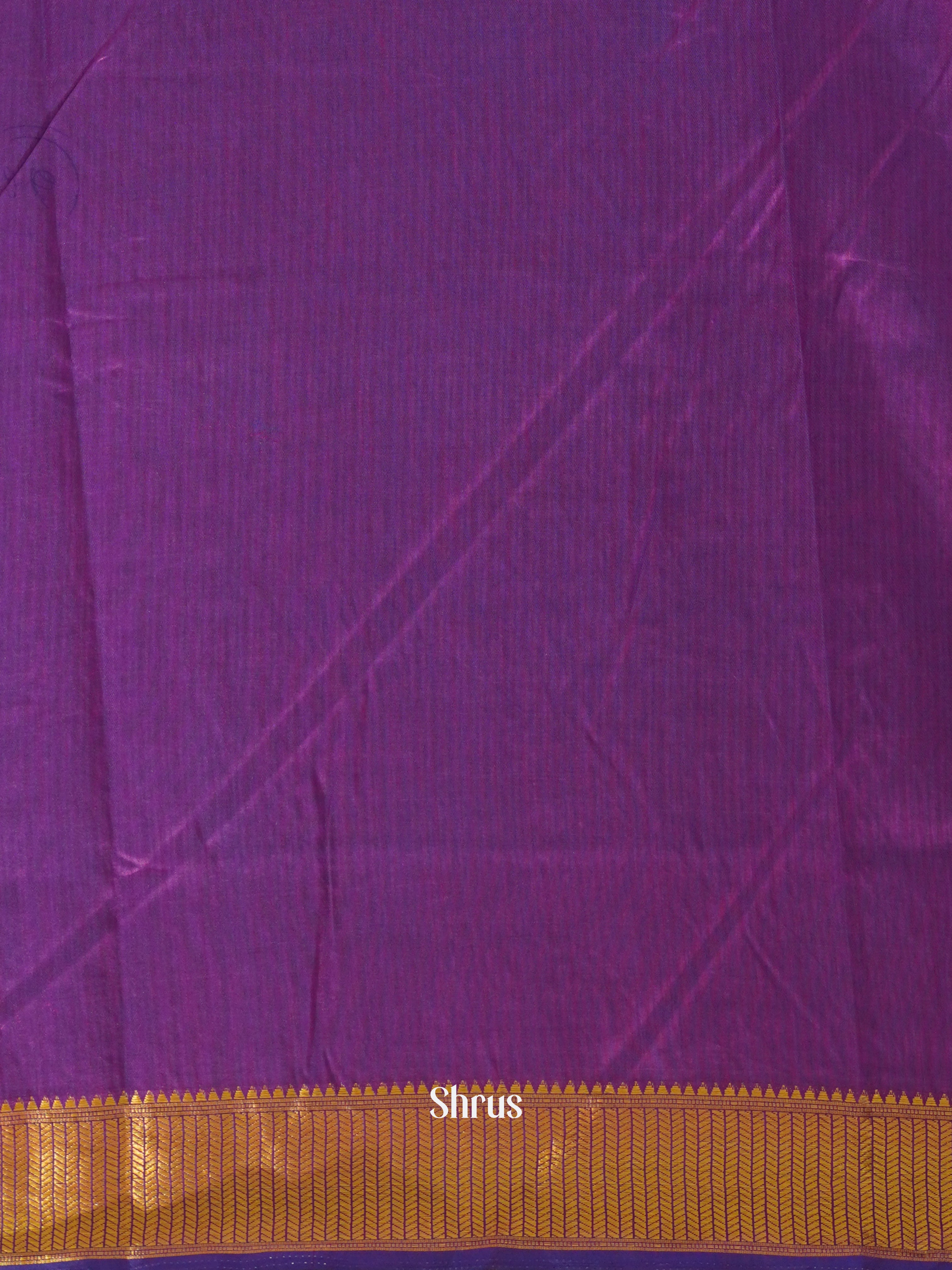 Blue & Purple - Semi Patola Saree - Shop on ShrusEternity.com
