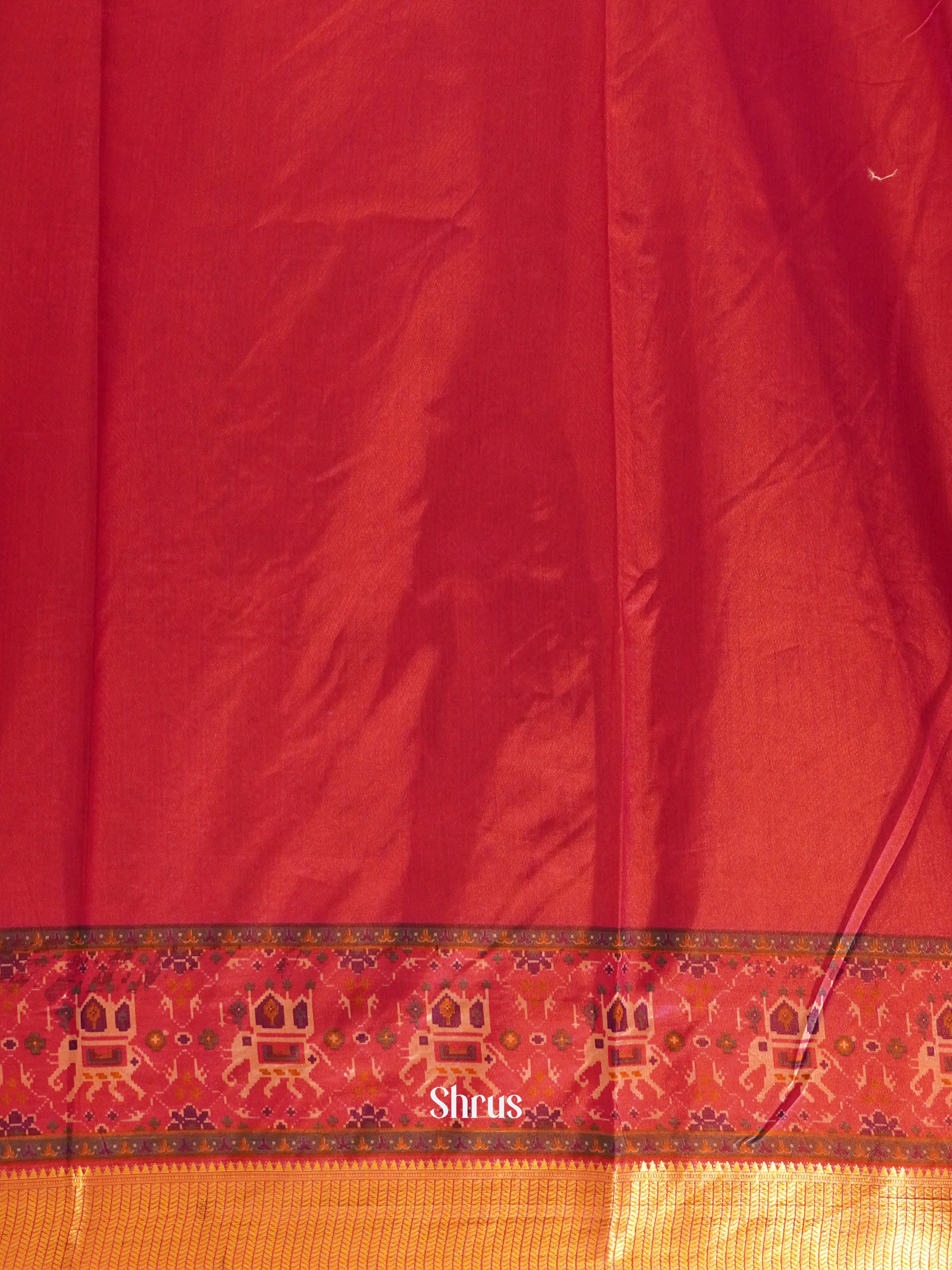 Purple & Pink - Semi Patola Saree - Shop on ShrusEternity.com