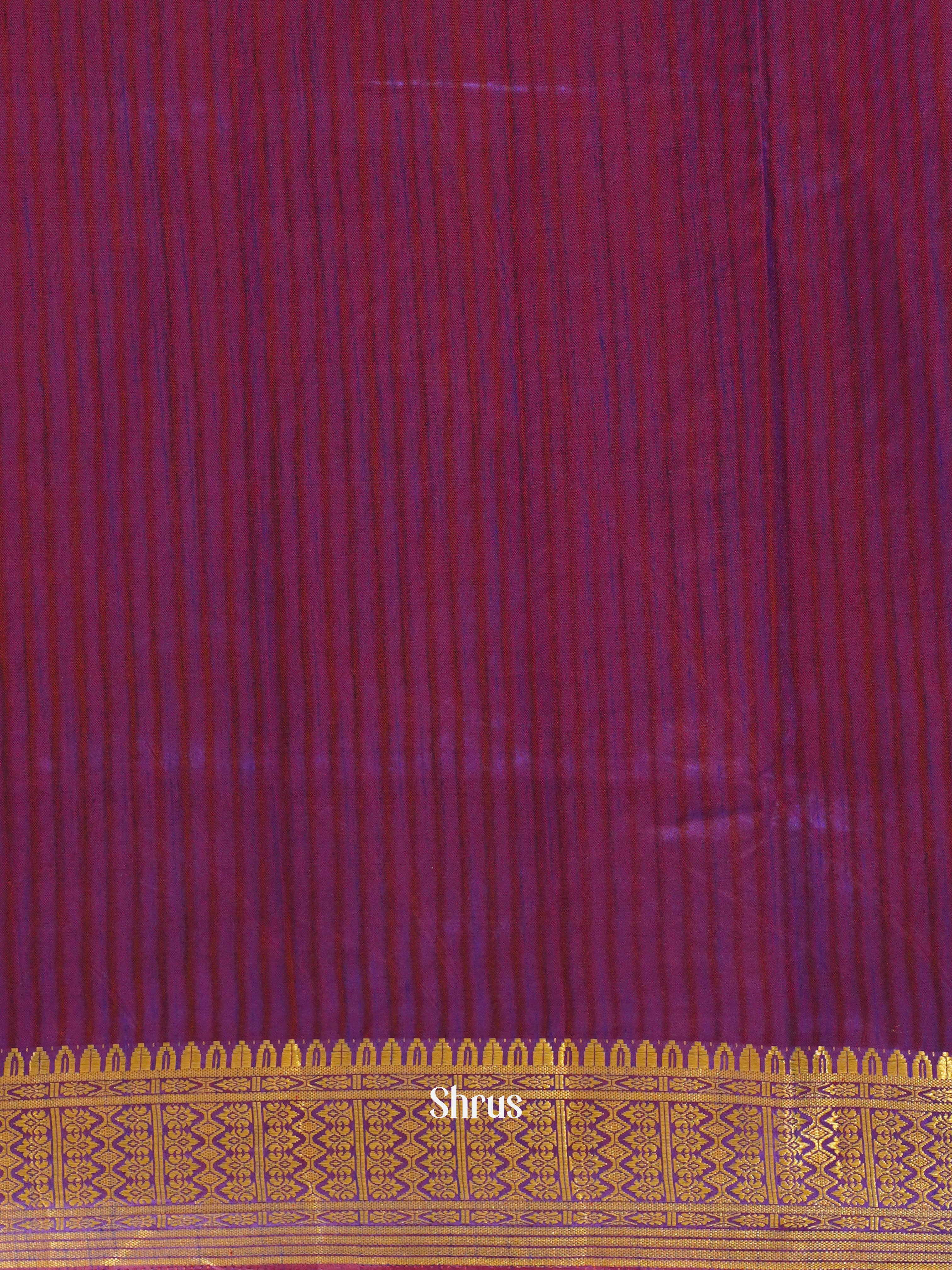 Pink & Purple - Semi Patola Saree - Shop on ShrusEternity.com