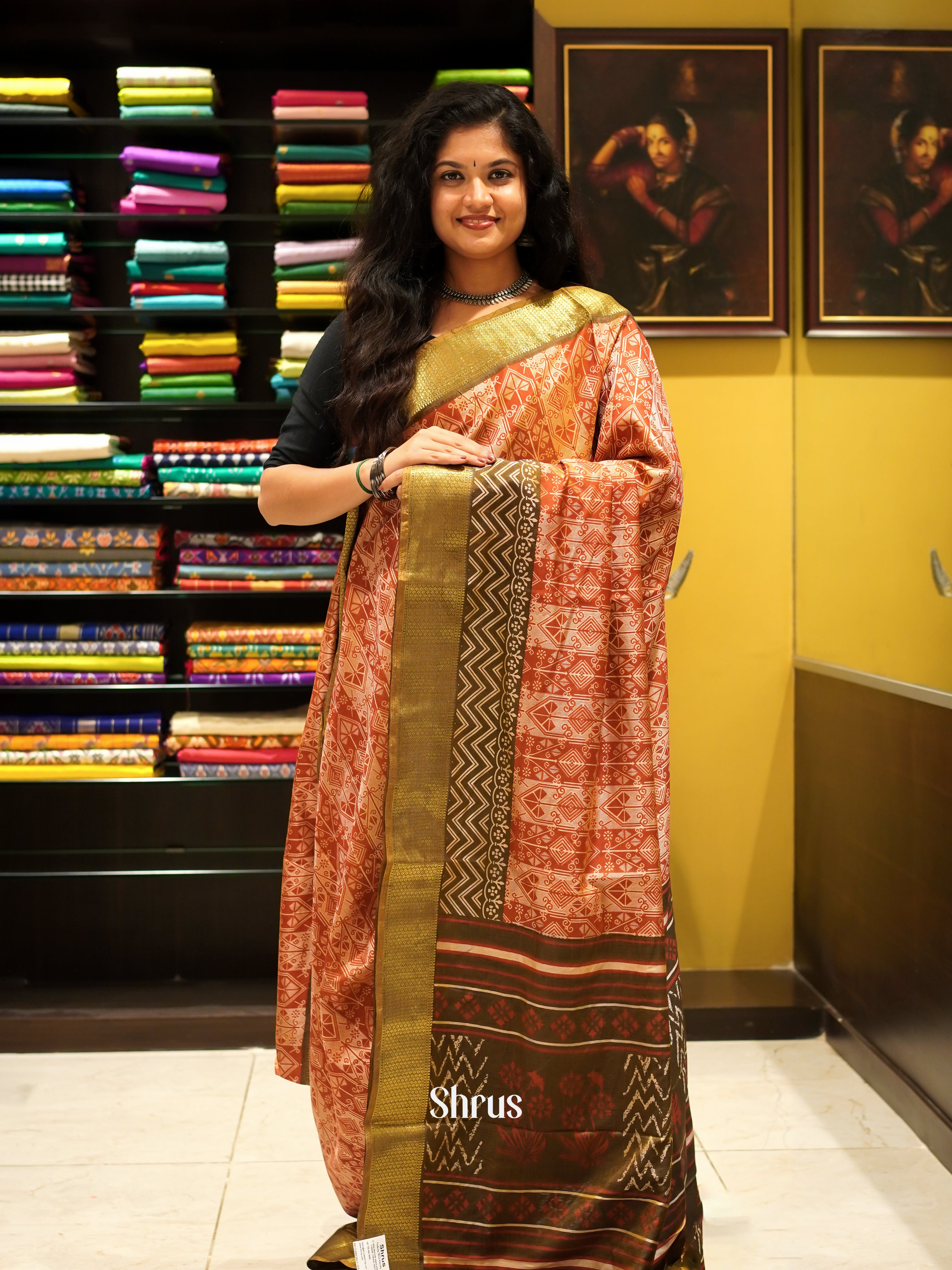 CFS03070 - Semi Patola Saree - Shop on ShrusEternity.com